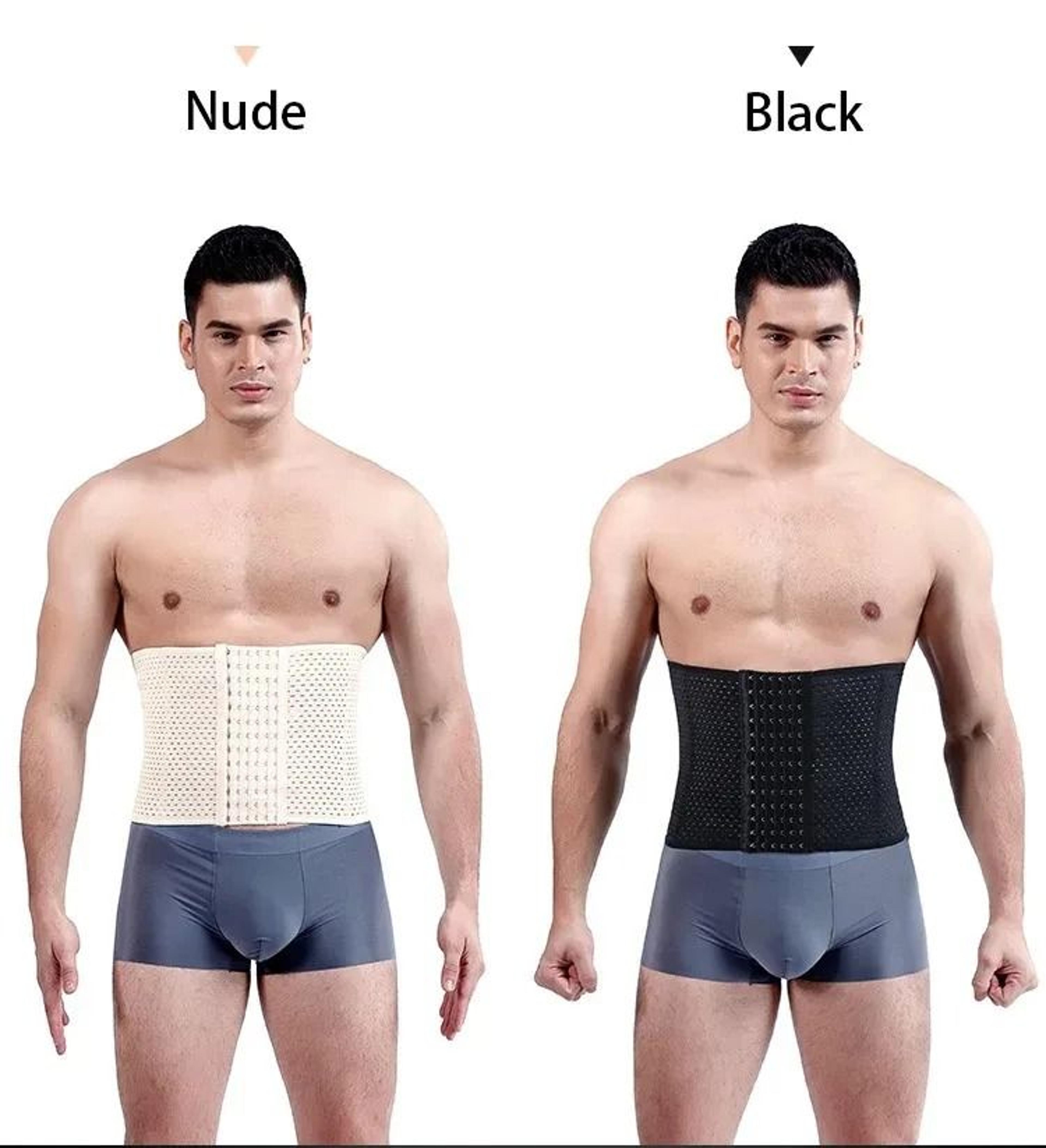 Mens HighCompression Waist Trainer And Abdomen Trimmer Belt 5
