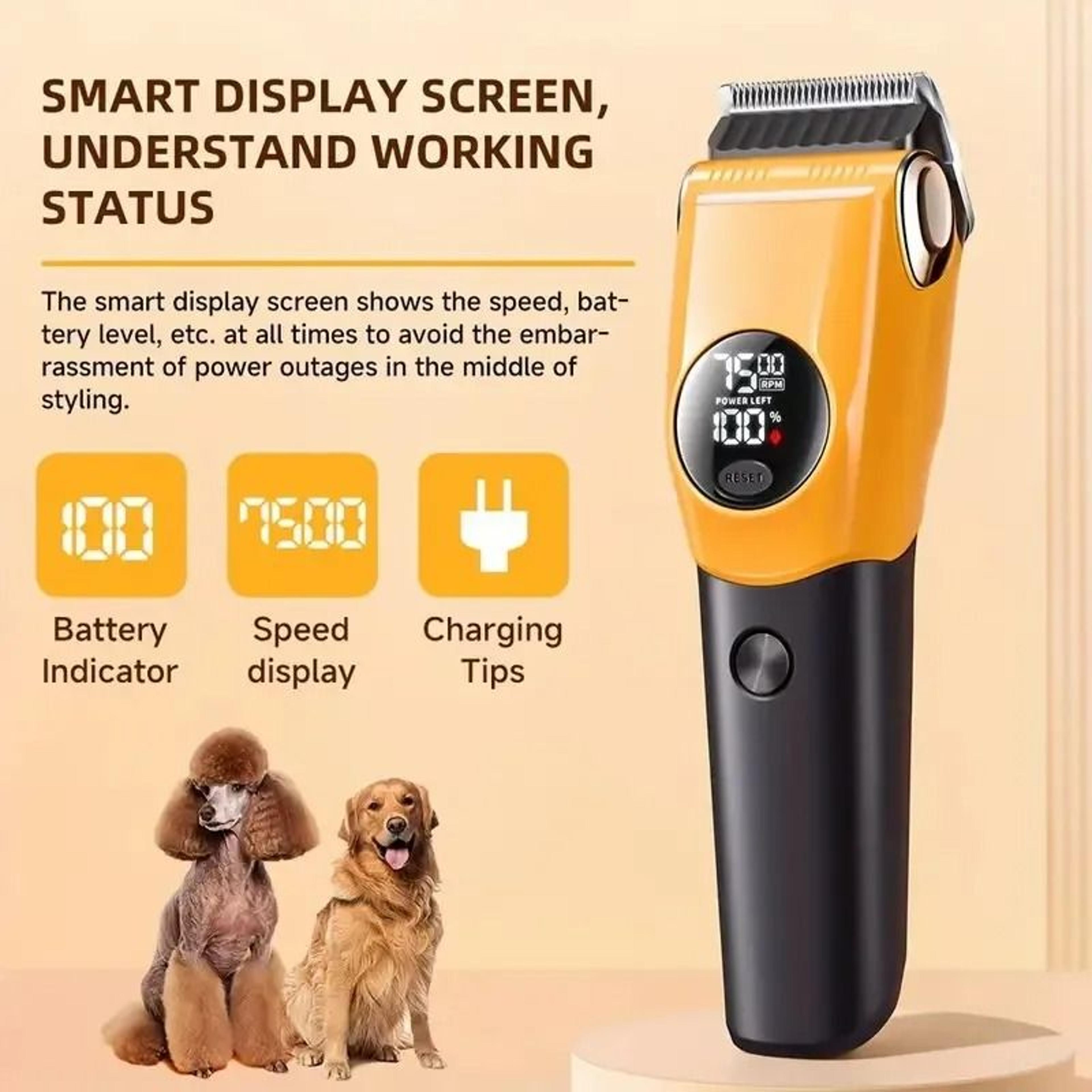 Professional Electric Pet Clipper And LowNoise Grooming Hair Trimmer 3