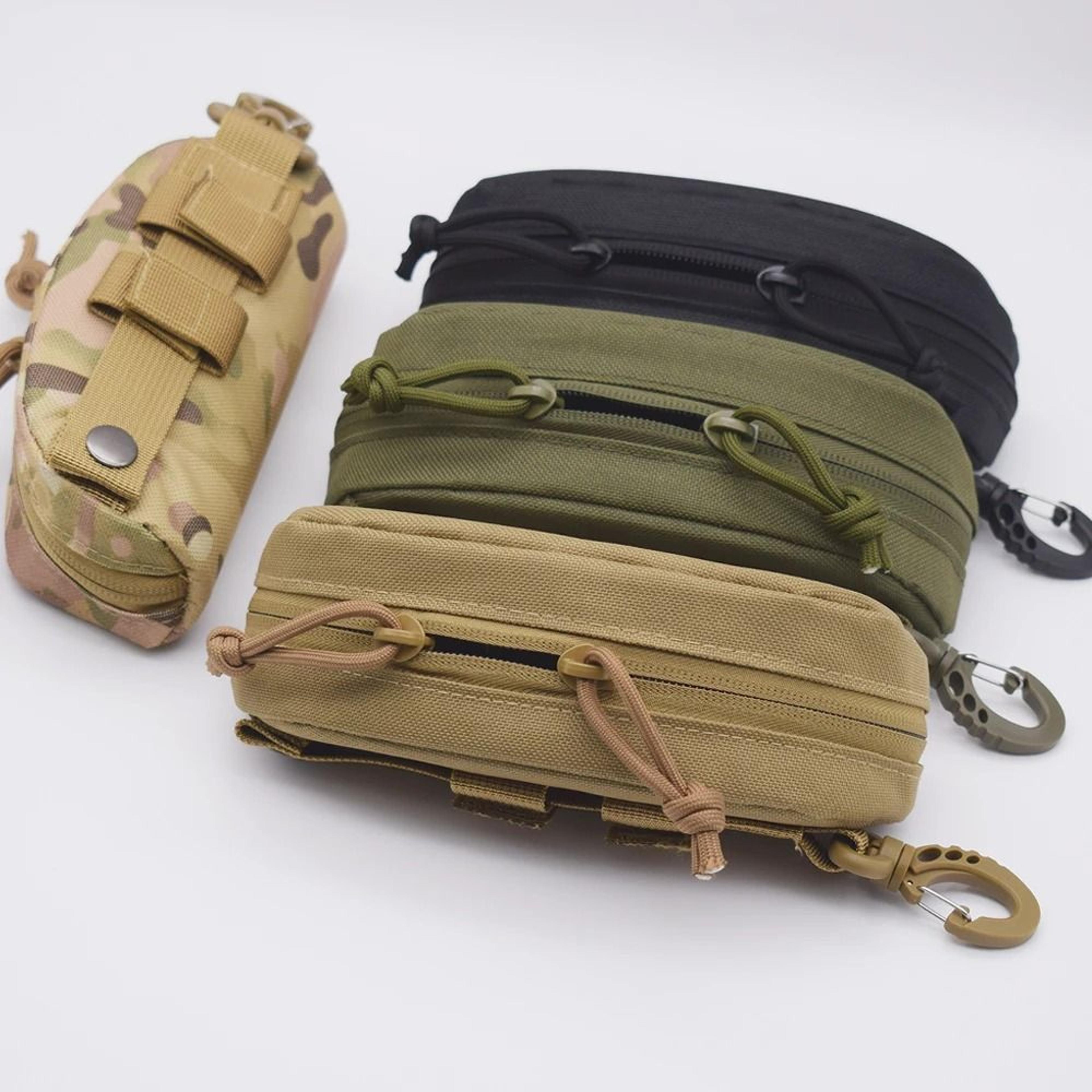 Tactical MOLLE Glasses Pouch And Hard Shell Sunglasses EDC Case 5