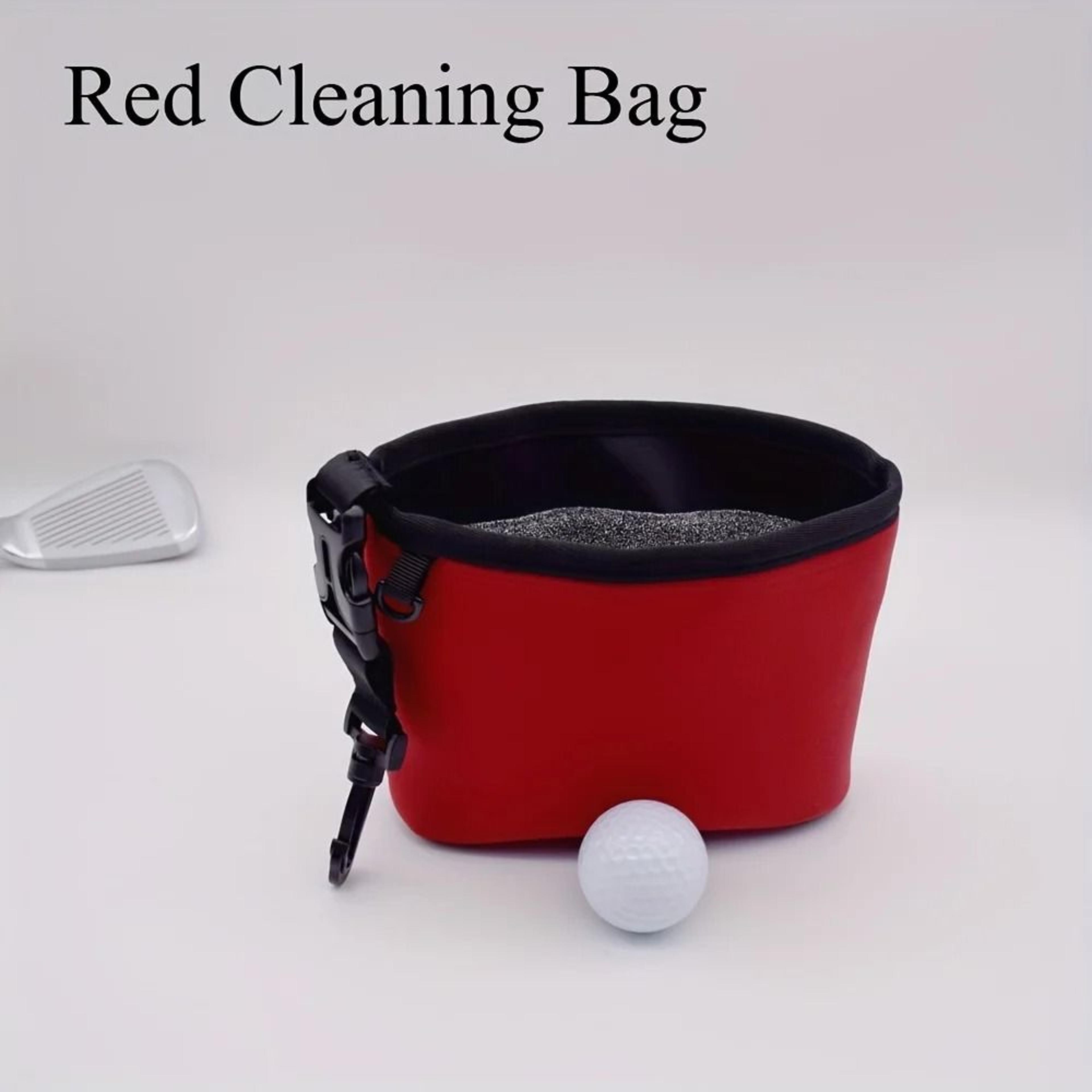 Golf Club Cleaning Bag And Golf Ball Organizer Pocket 9
