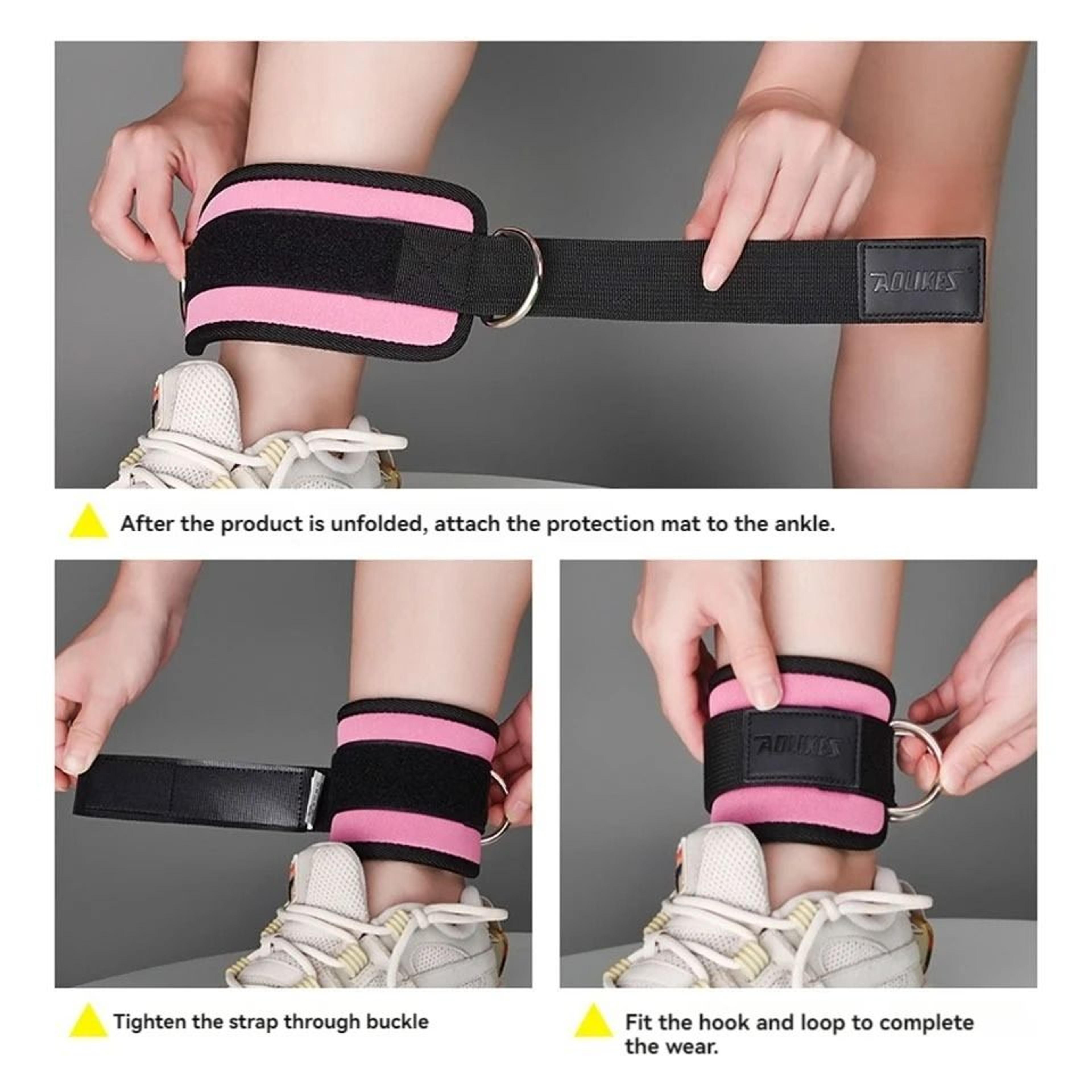 Padded Ankle Straps For Cable Machine Workouts 3
