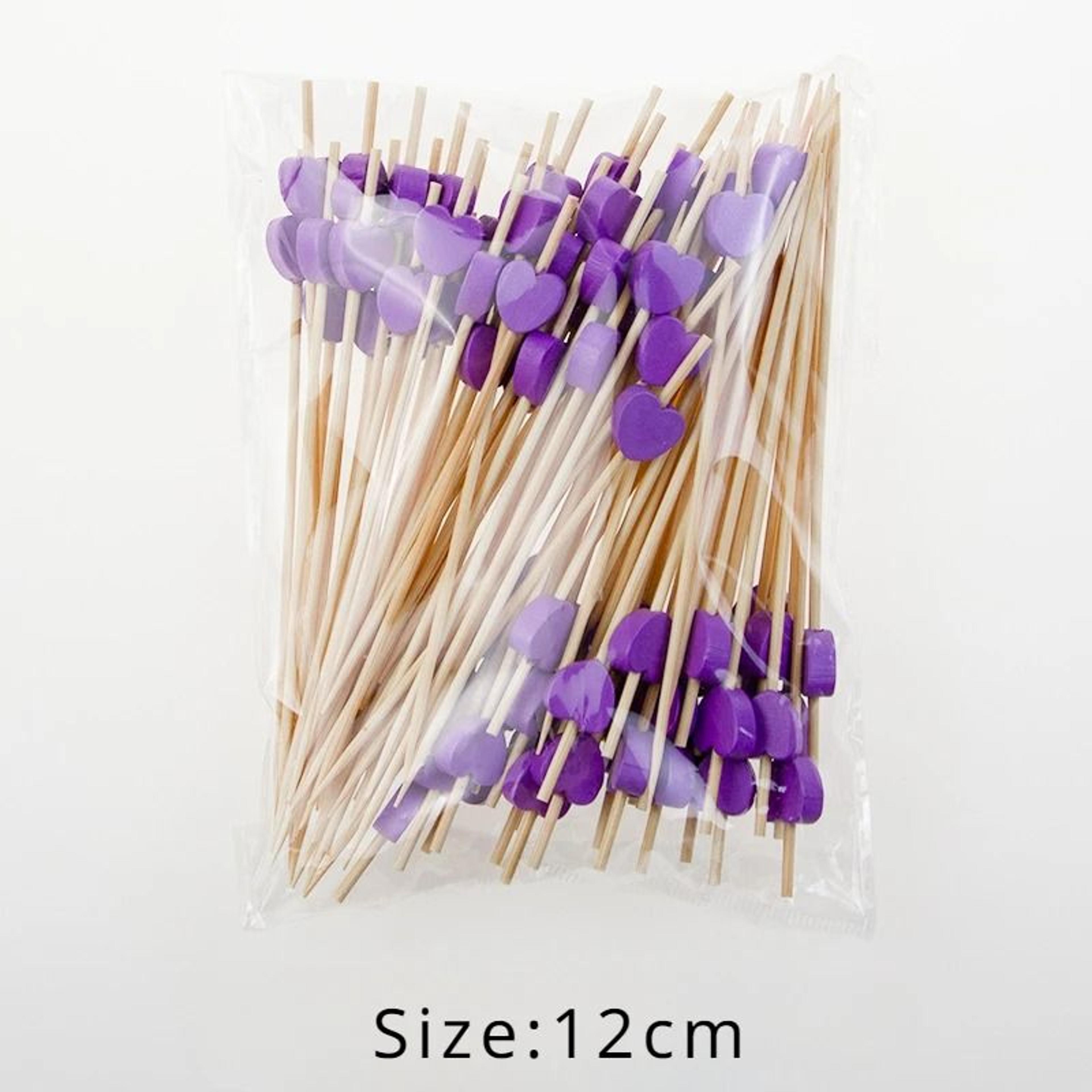 Red Heart Cocktail Picks  Fruit Sticks  Disposable Bamboo Cocktail Toothpicks For Valentines Day We 11