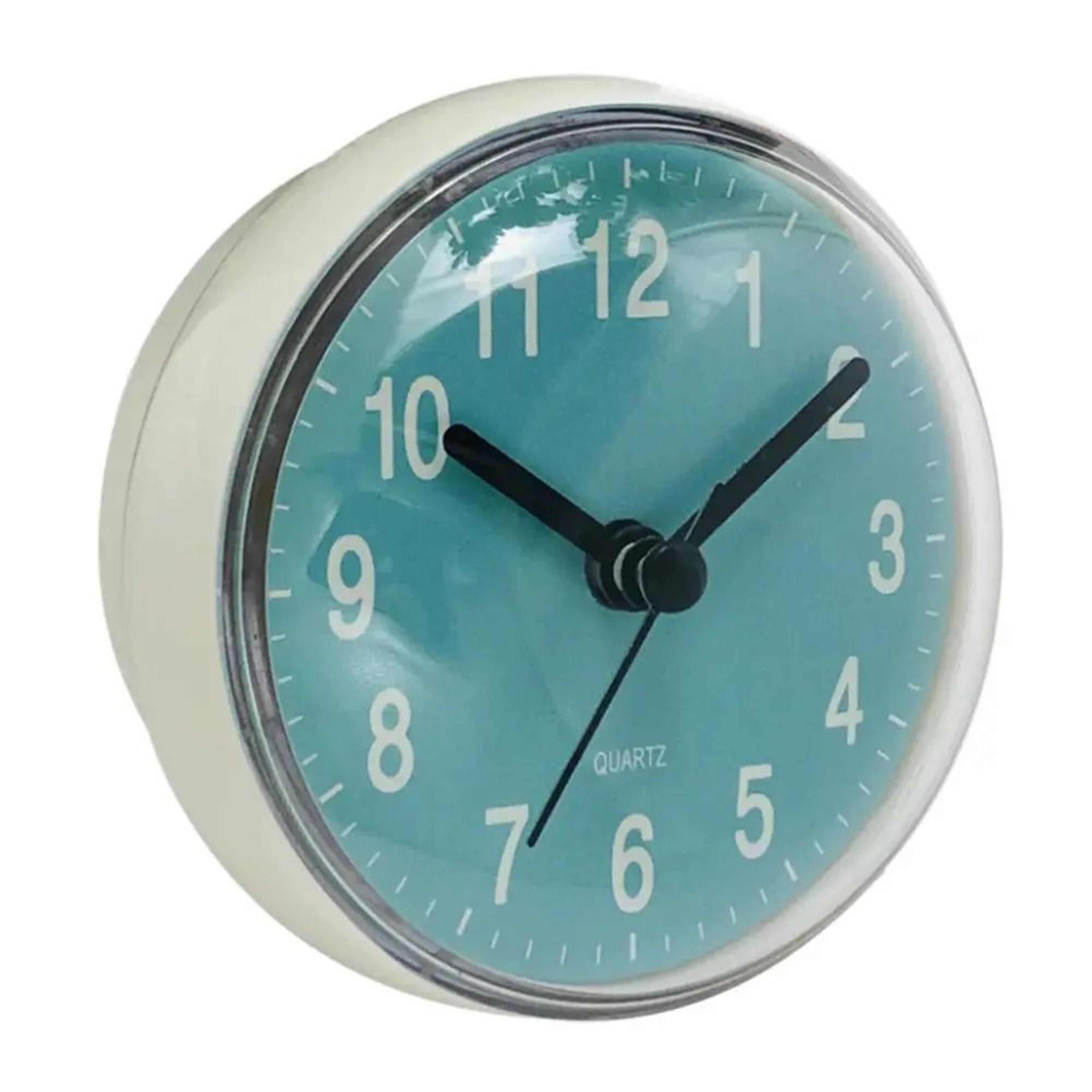 Mini Sucker Wall Clock Bathroom Anti Fog Waterproof 28 Inch Kitchen Toilet Small Quartz Table Clock 8
