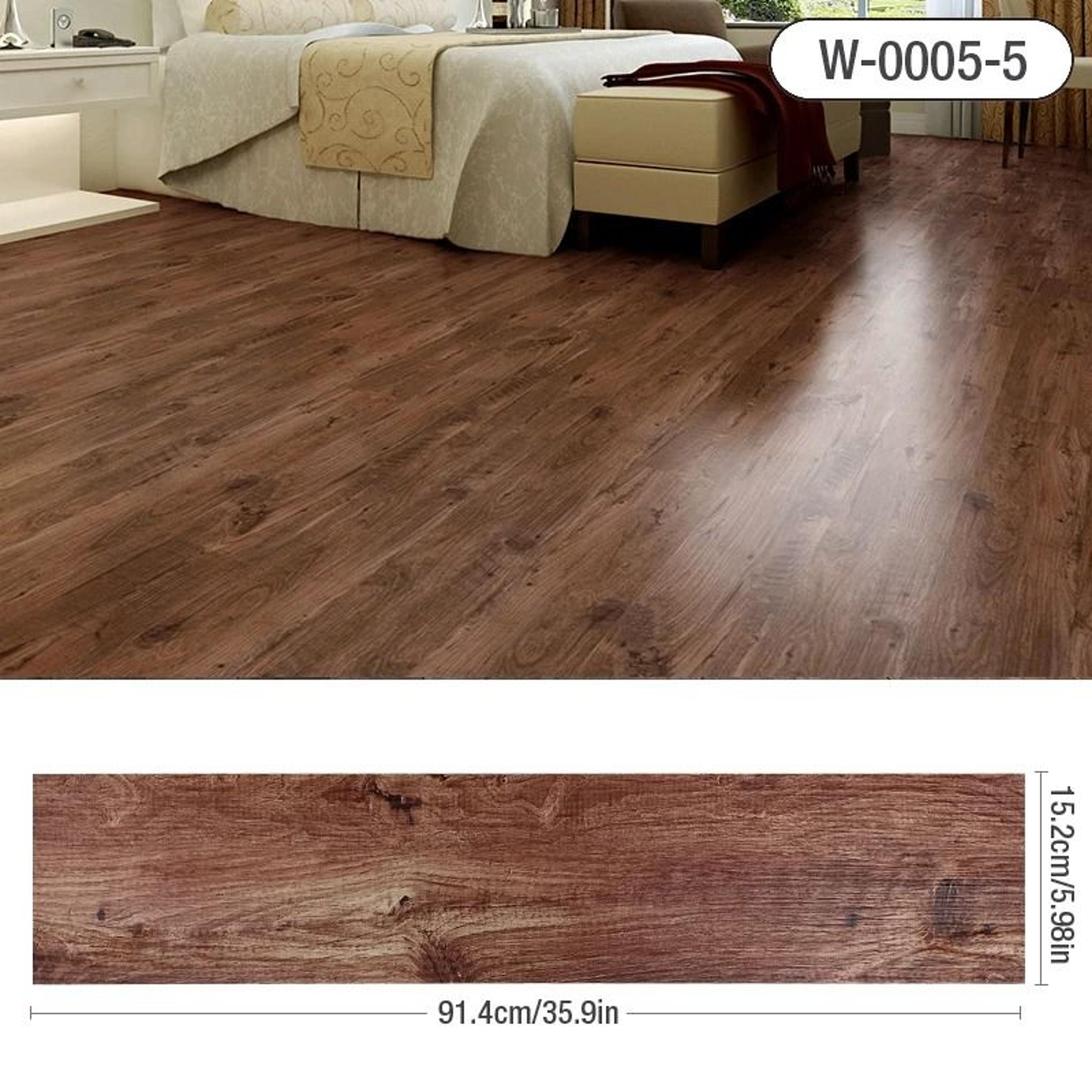 359 X 598 Inch 3D Self Adhesive Wood Grain Floor Wall Sticker Waterproof Wear Resistant Vinyl Plank 9