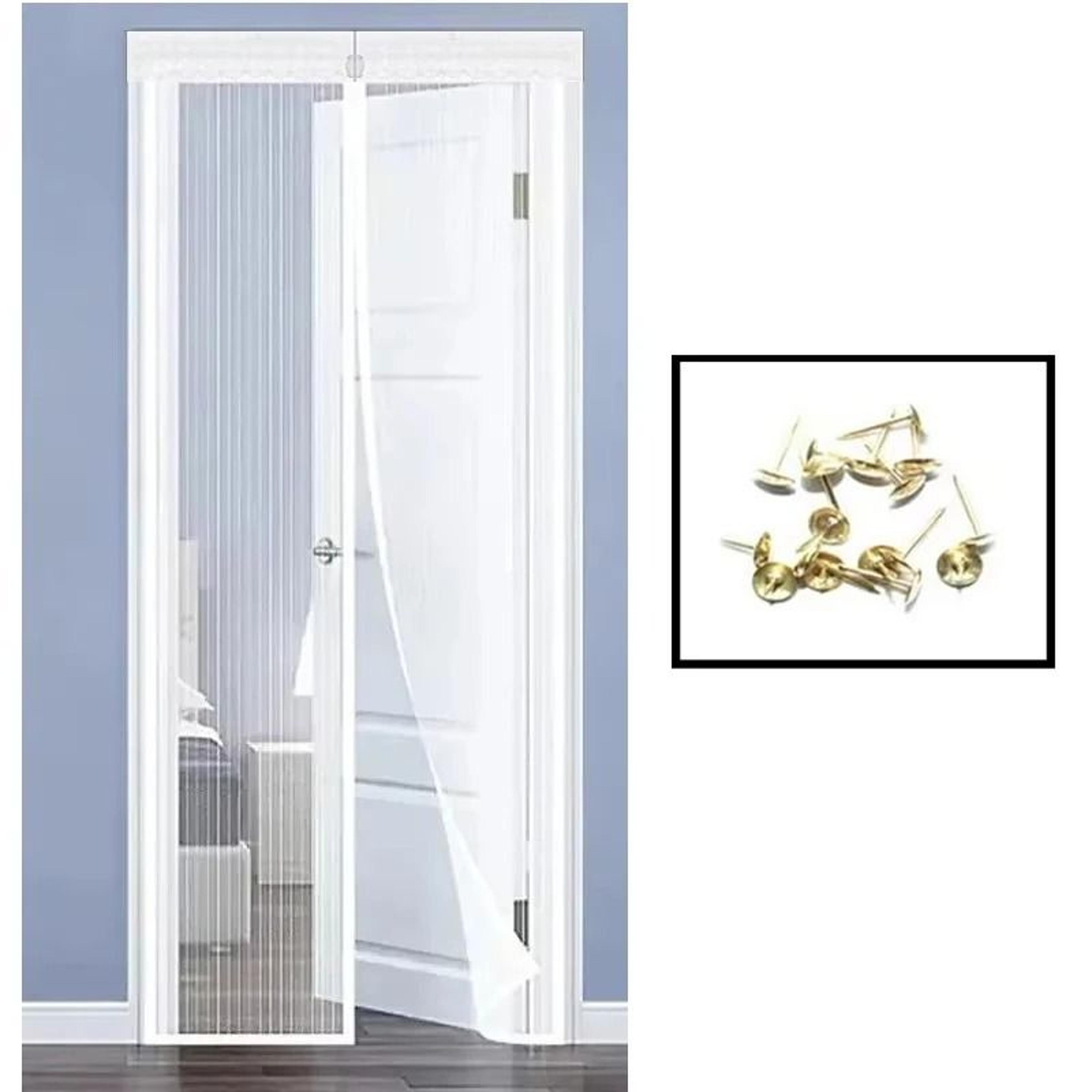 Magnetic Anti Mosquito Door Screen Net Automatic Closing Insect Barrier No Punching Mesh Curtain 6