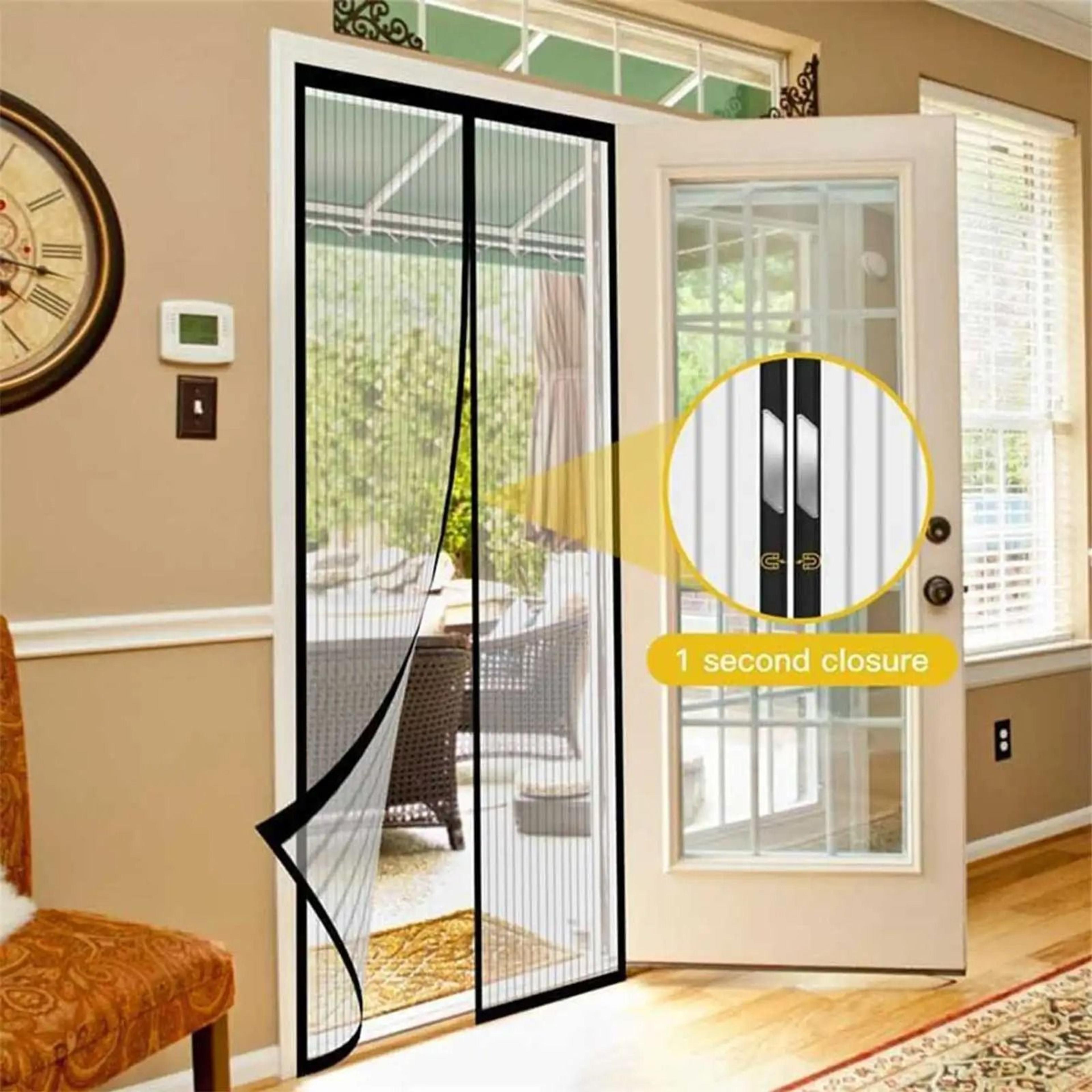 Hands Free Magnetic Partition Curtain Door Screen Mosquito Net Pet Friendly Mesh Barrier 5