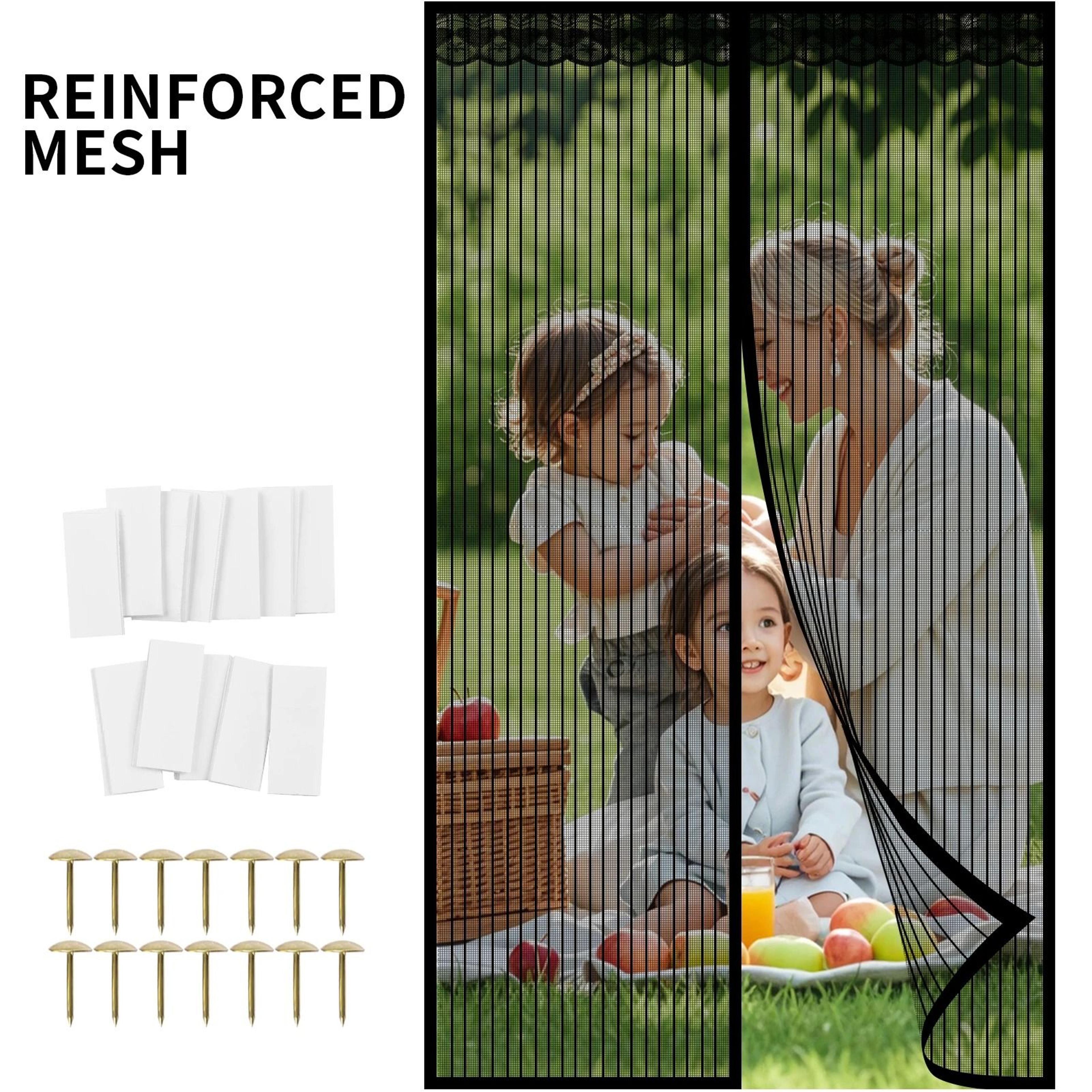 Hands Free Magnetic Partition Curtain Door Screen Mosquito Net Pet Friendly Mesh Barrier 8