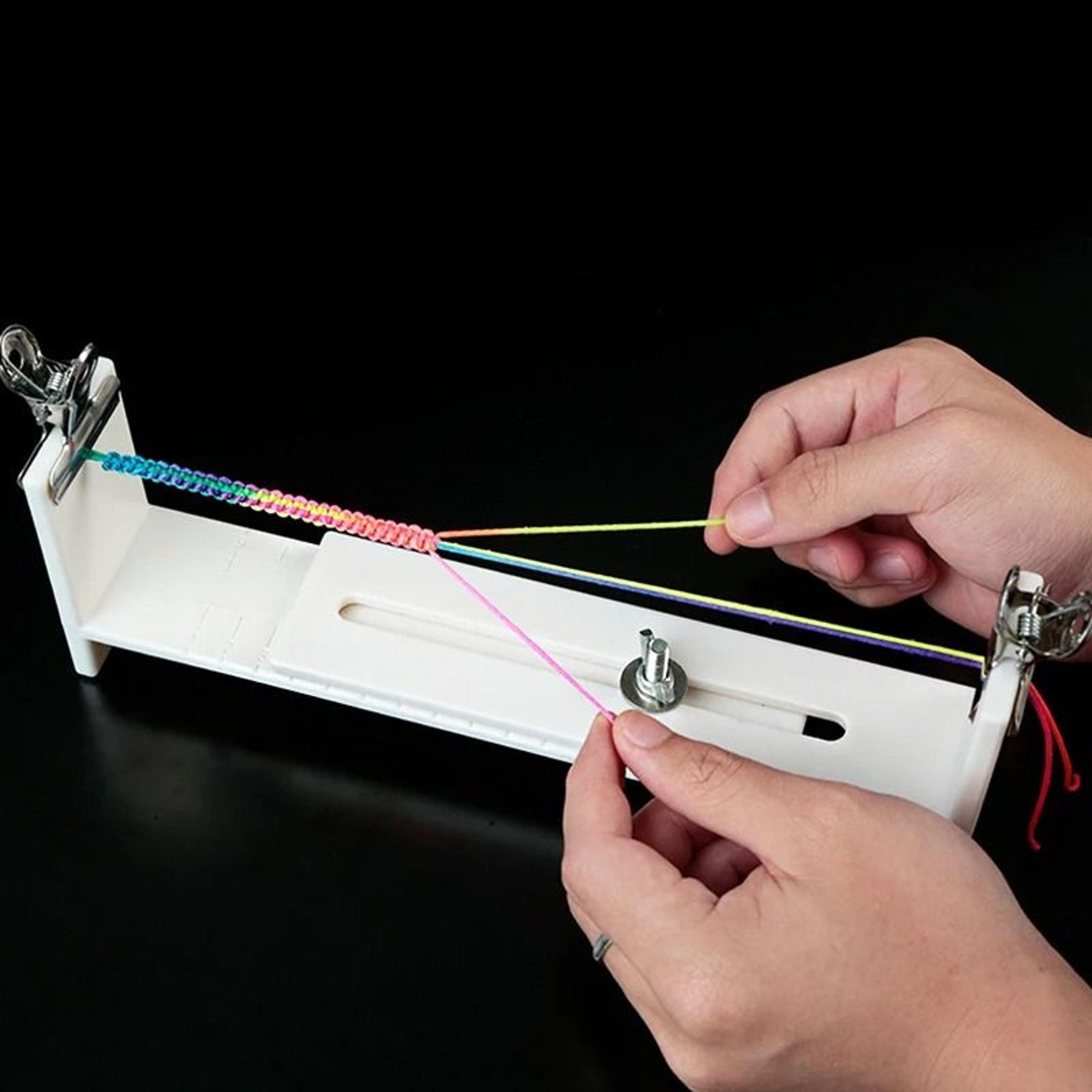 diy bracelet red rope braiding frame handmade fixed jig tool