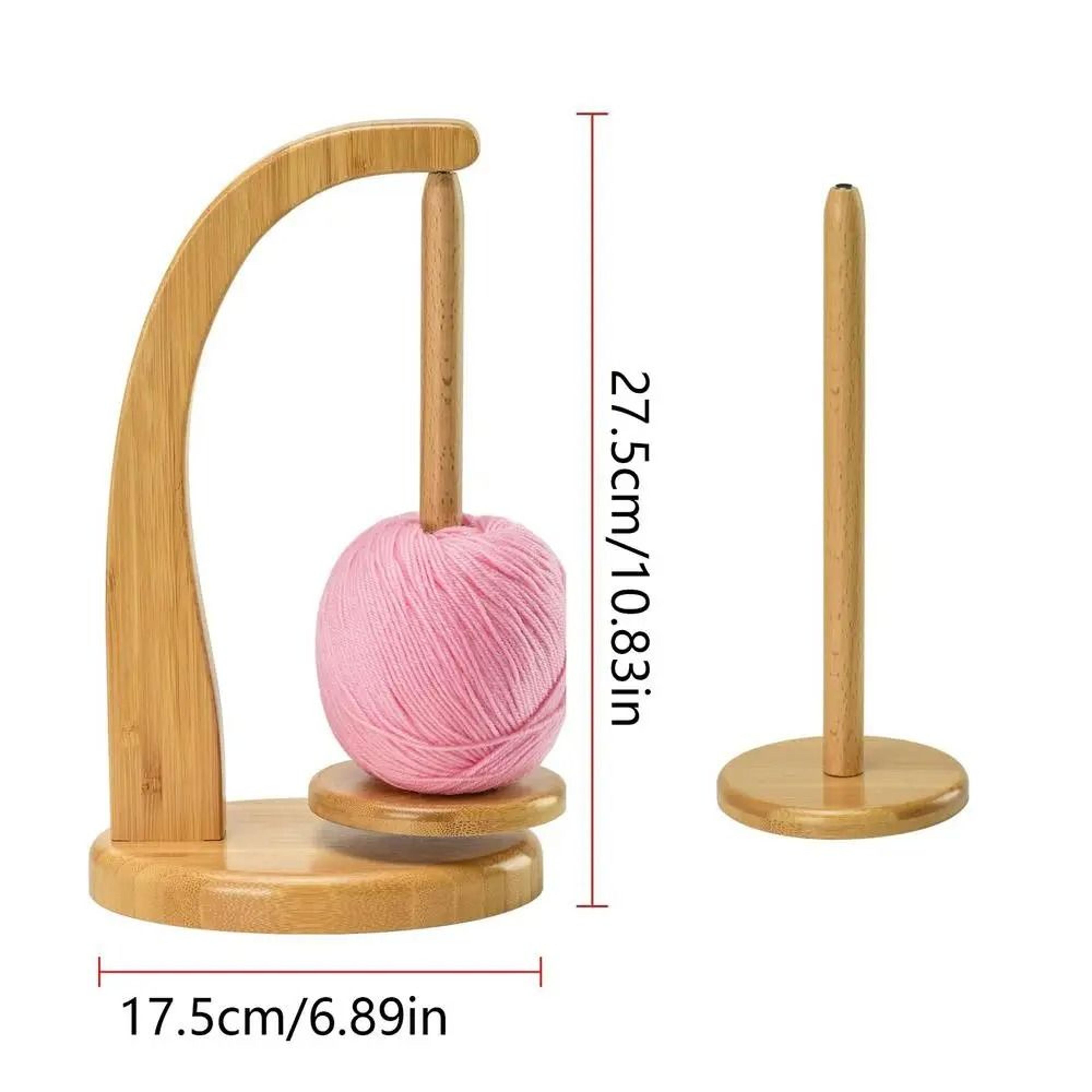 Rotating Magnetic Wooden Yarn Holder Stand Space Saving Spinner With 320g Load Capacity 7