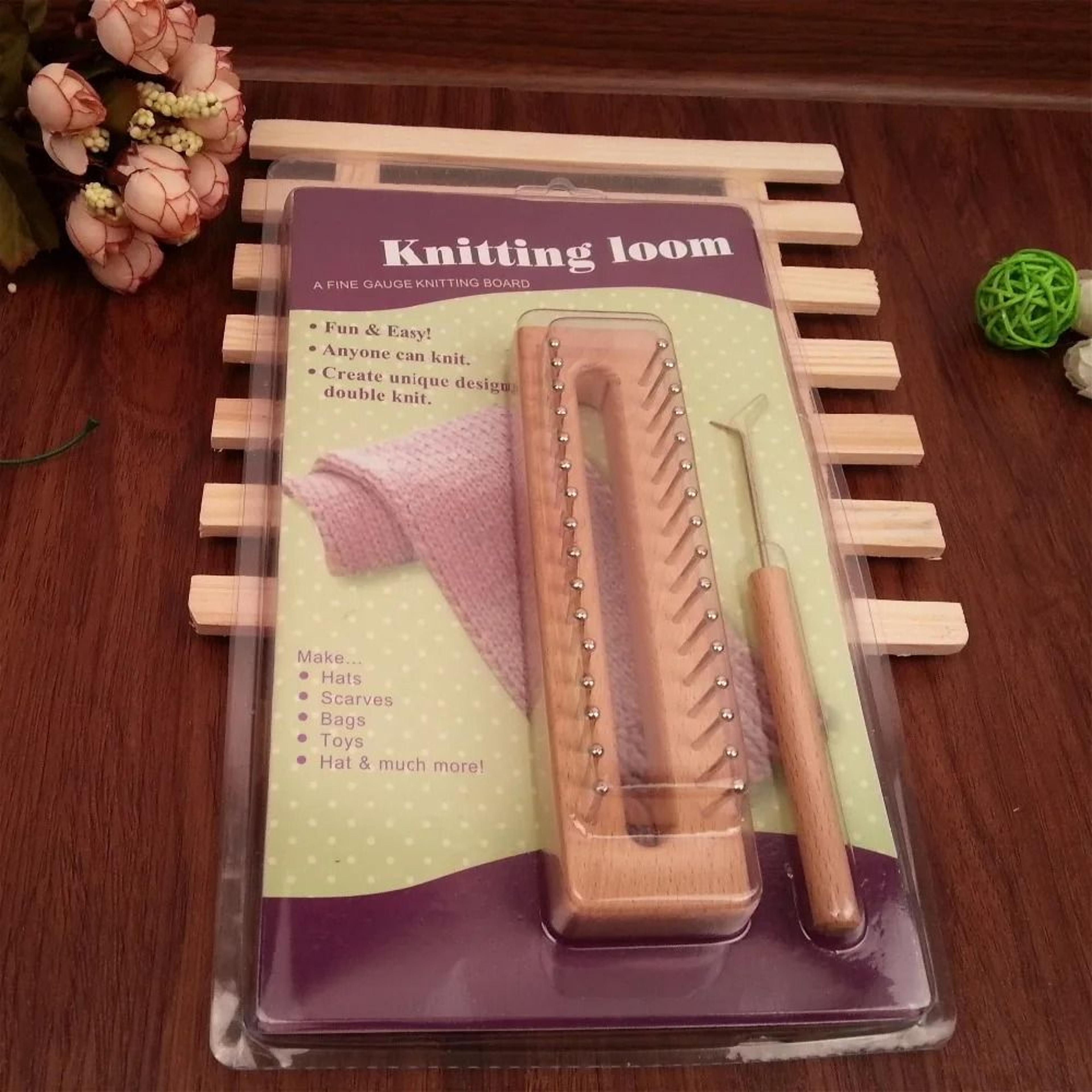 wooden board knitting loom and easy weaving tool for diy handmade crafts