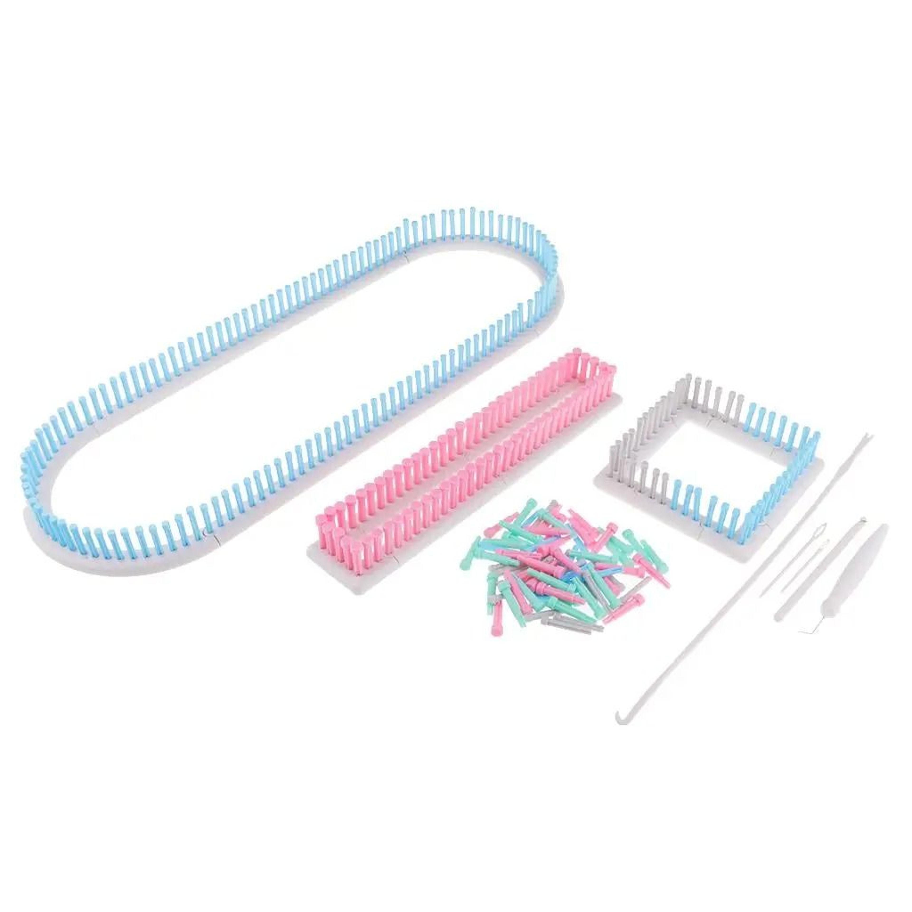 Long Knitting Board Loom Set With Craft Accessories For DIY Scarf Blanket And Sweater Weaving 1