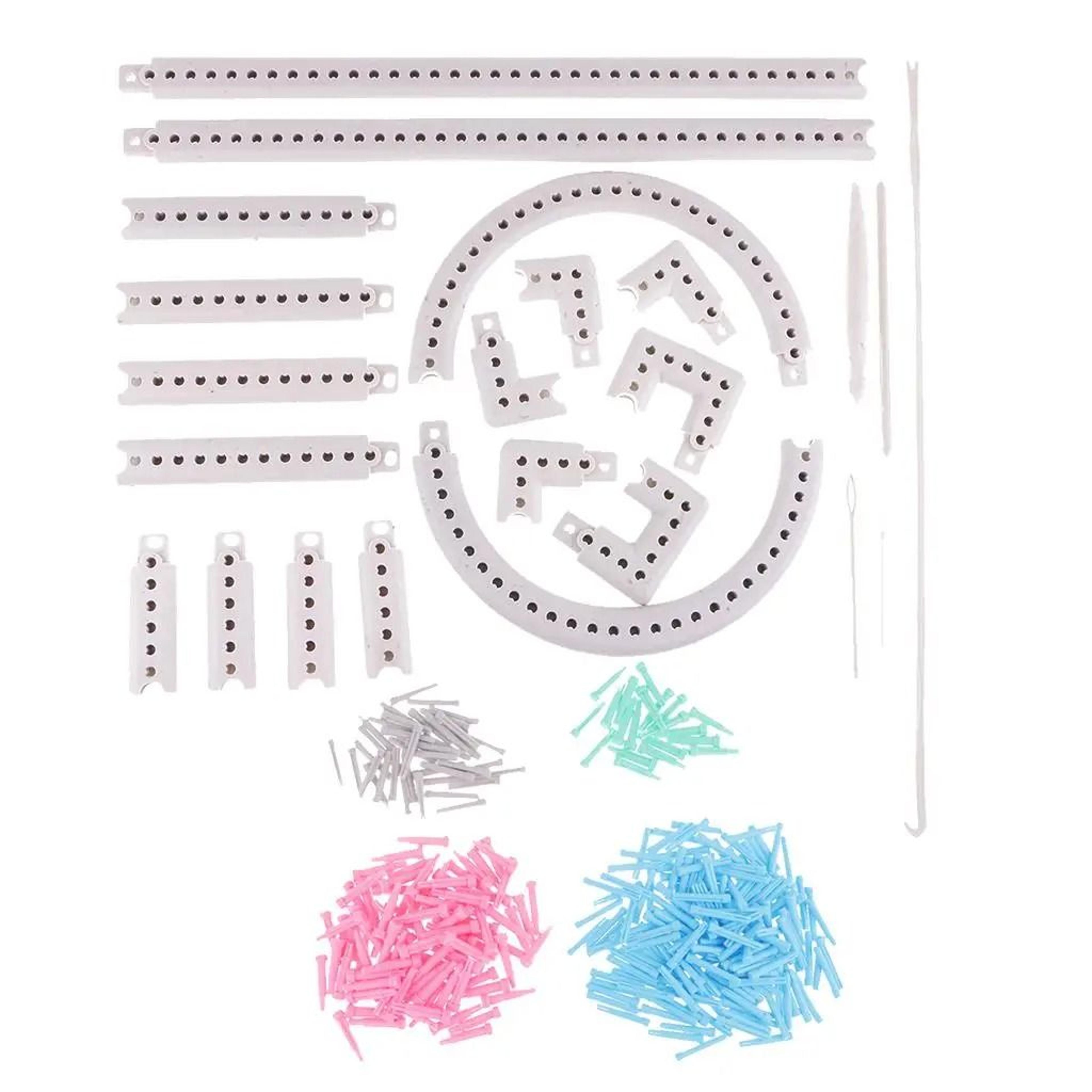 Long Knitting Board Loom Set With Craft Accessories For DIY Scarf Blanket And Sweater Weaving 5