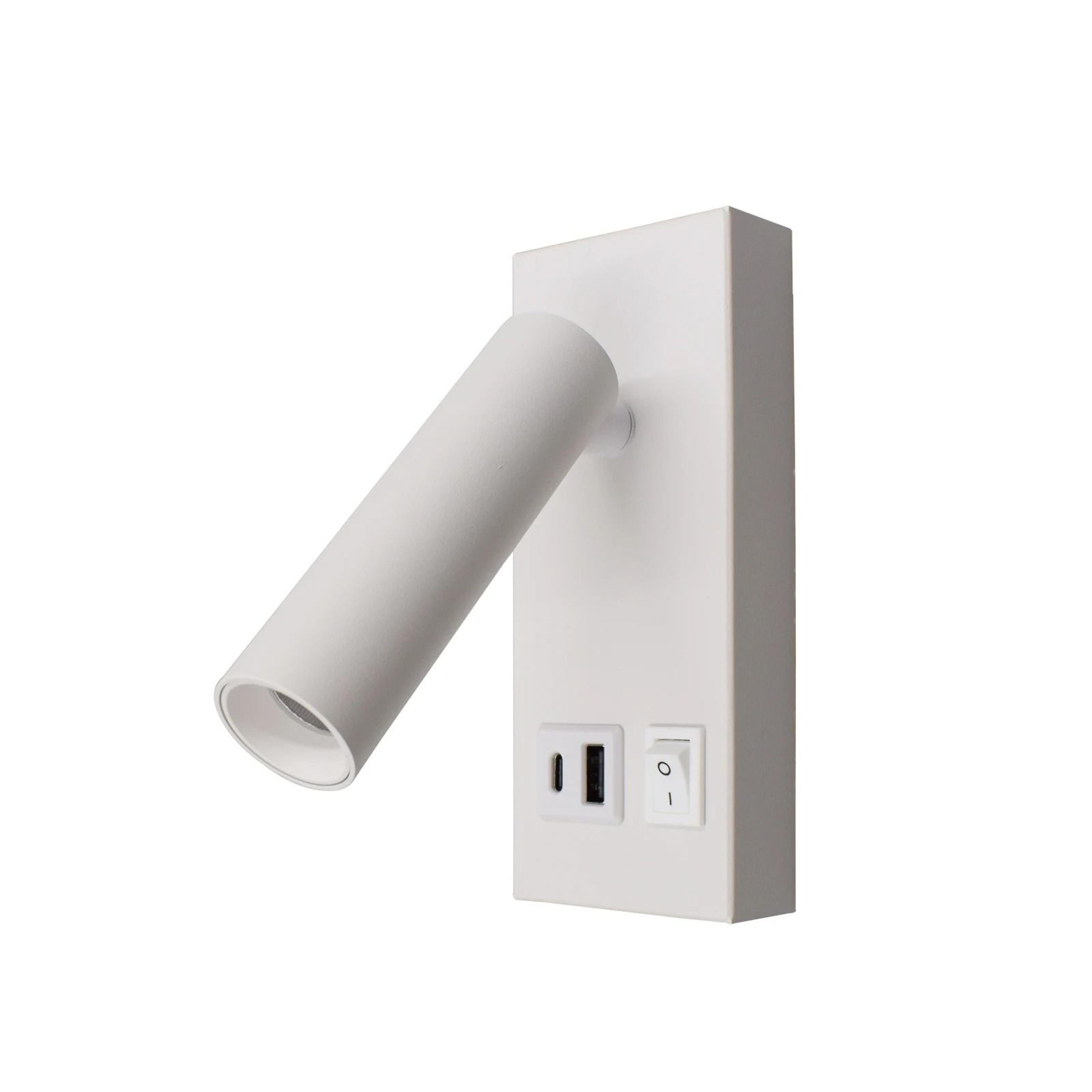 Modern Bedside LED Wall Lamp With Adjustable Spotlight And BuiltIn USB And TypeC Charging Ports 7