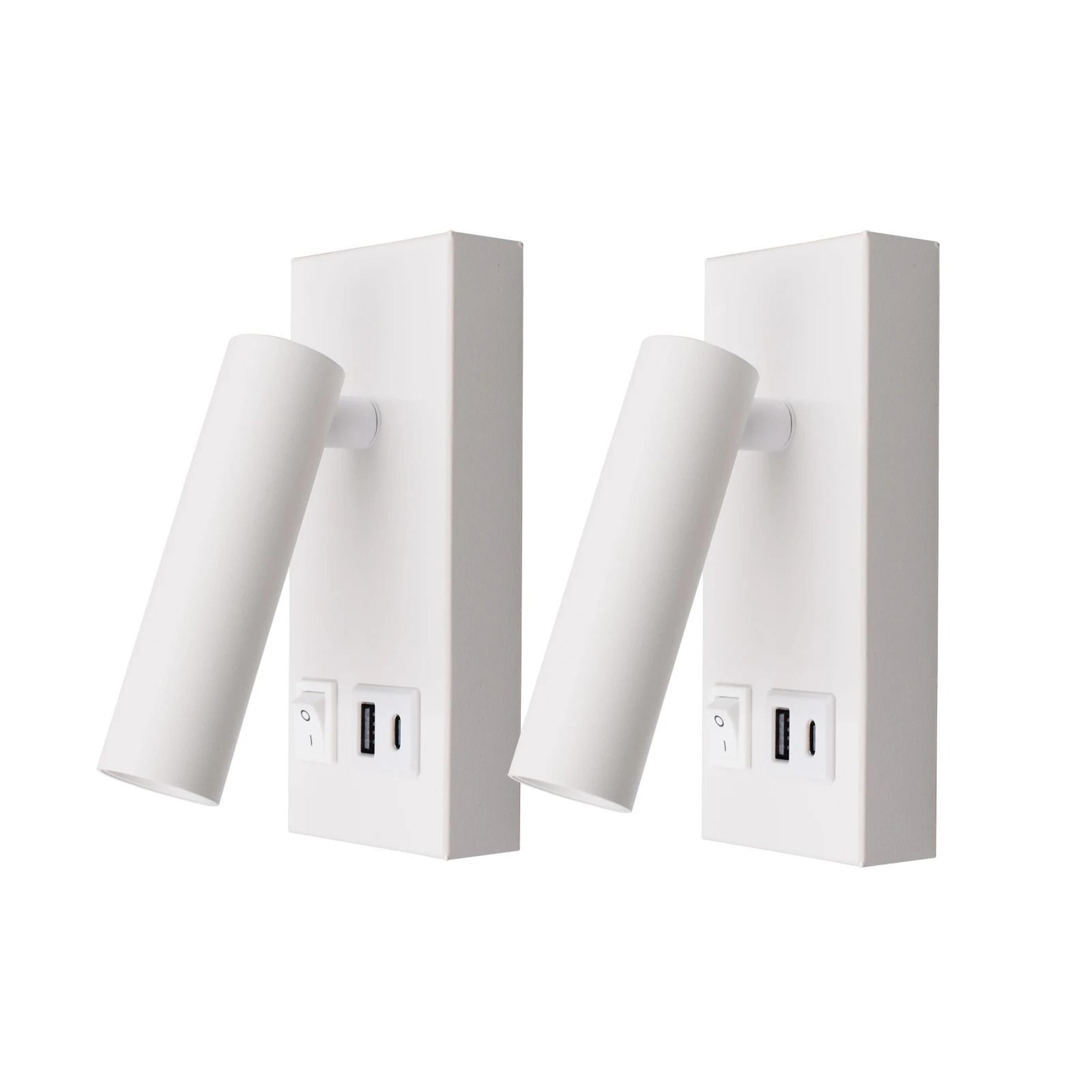 Modern Bedside LED Wall Lamp With Adjustable Spotlight And BuiltIn USB And TypeC Charging Ports 8