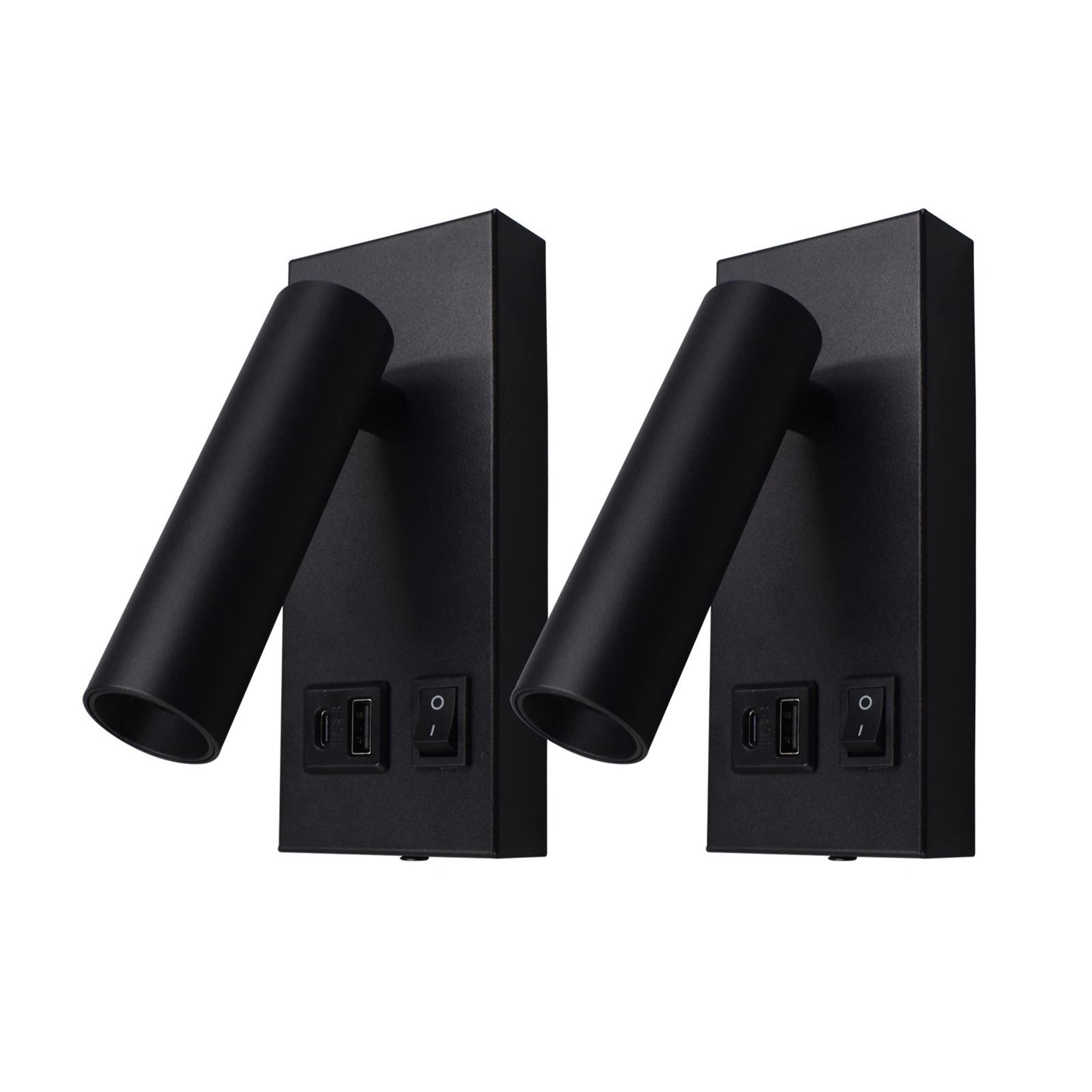 Modern Bedside LED Wall Lamp With Adjustable Spotlight And BuiltIn USB And TypeC Charging Ports 9
