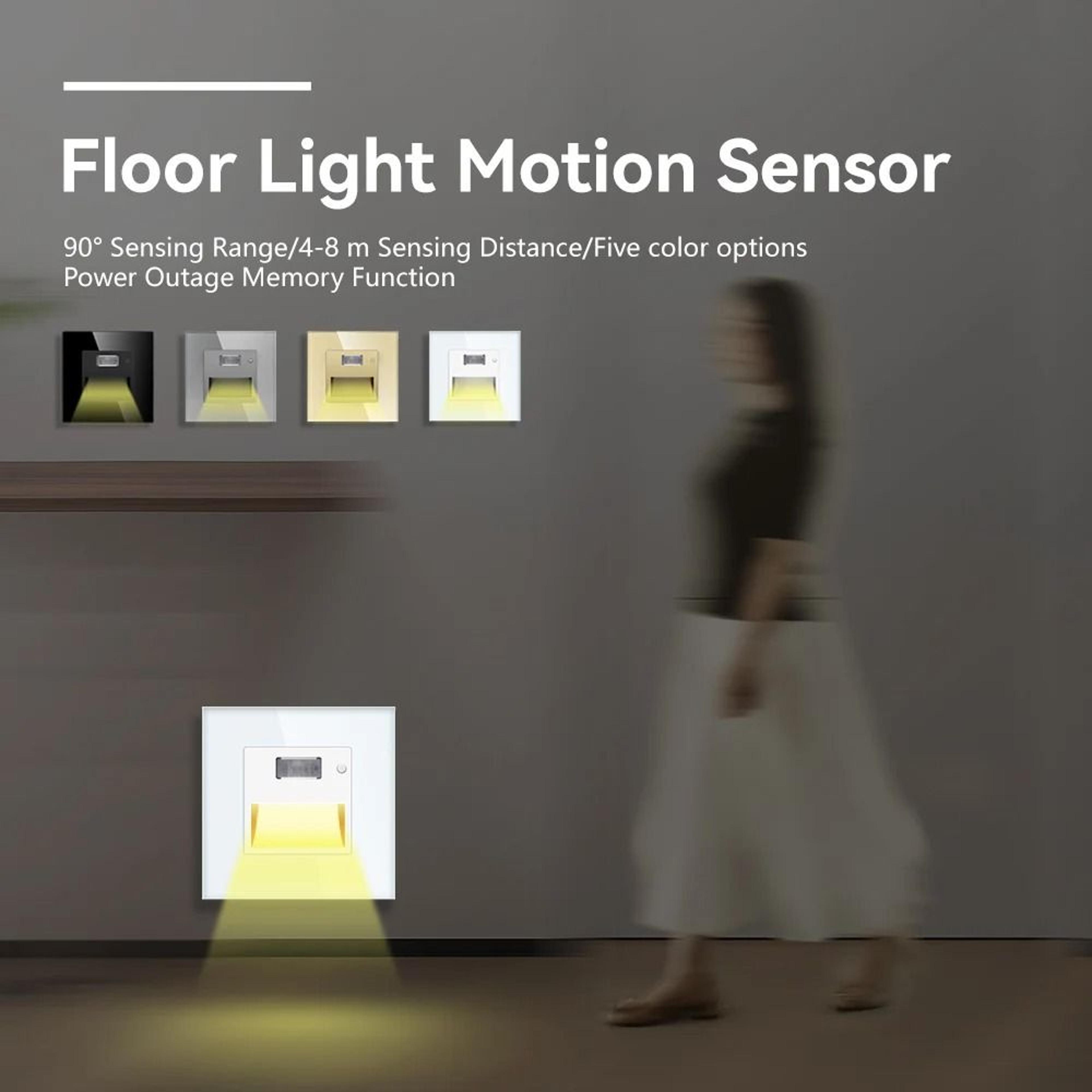 PIR Motion Sensor LED Recessed Stair Footlight Wall Lamp For Stairway Corridor And Hallway 1