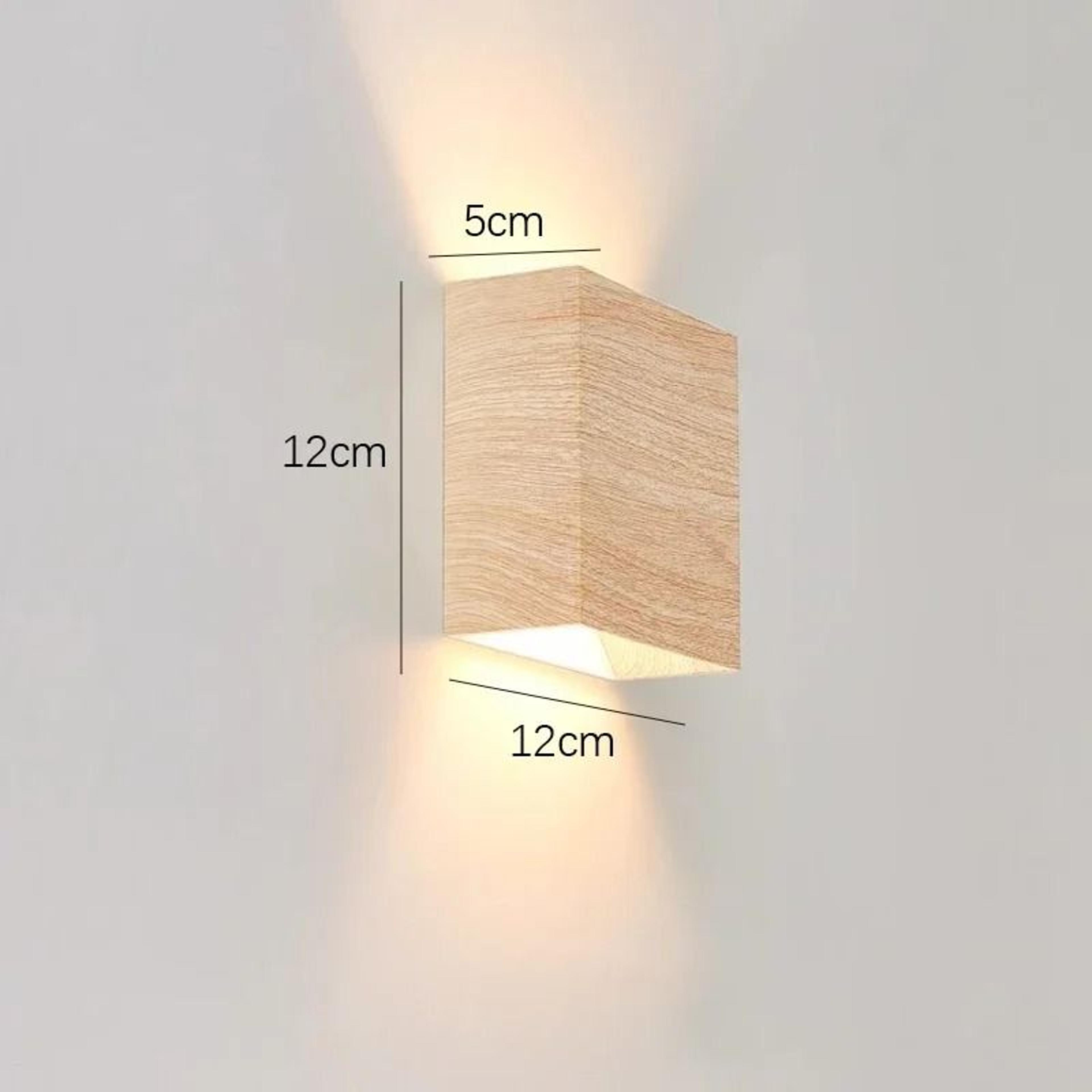 Creative Wood LED Up And Down Wall Lamp For Artistic Entrances Stairs And Balconies 6