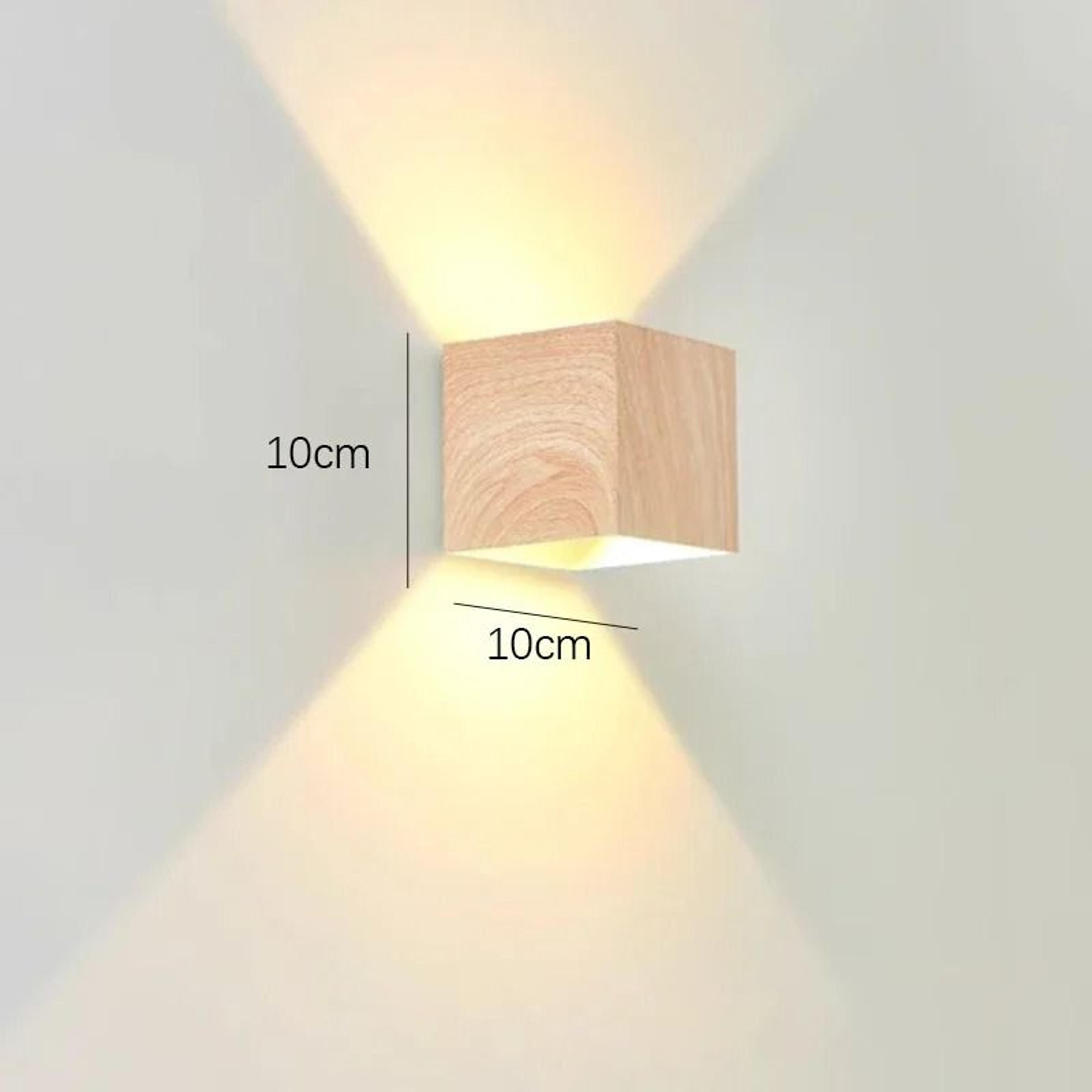 Creative Wood LED Up And Down Wall Lamp For Artistic Entrances Stairs And Balconies 8