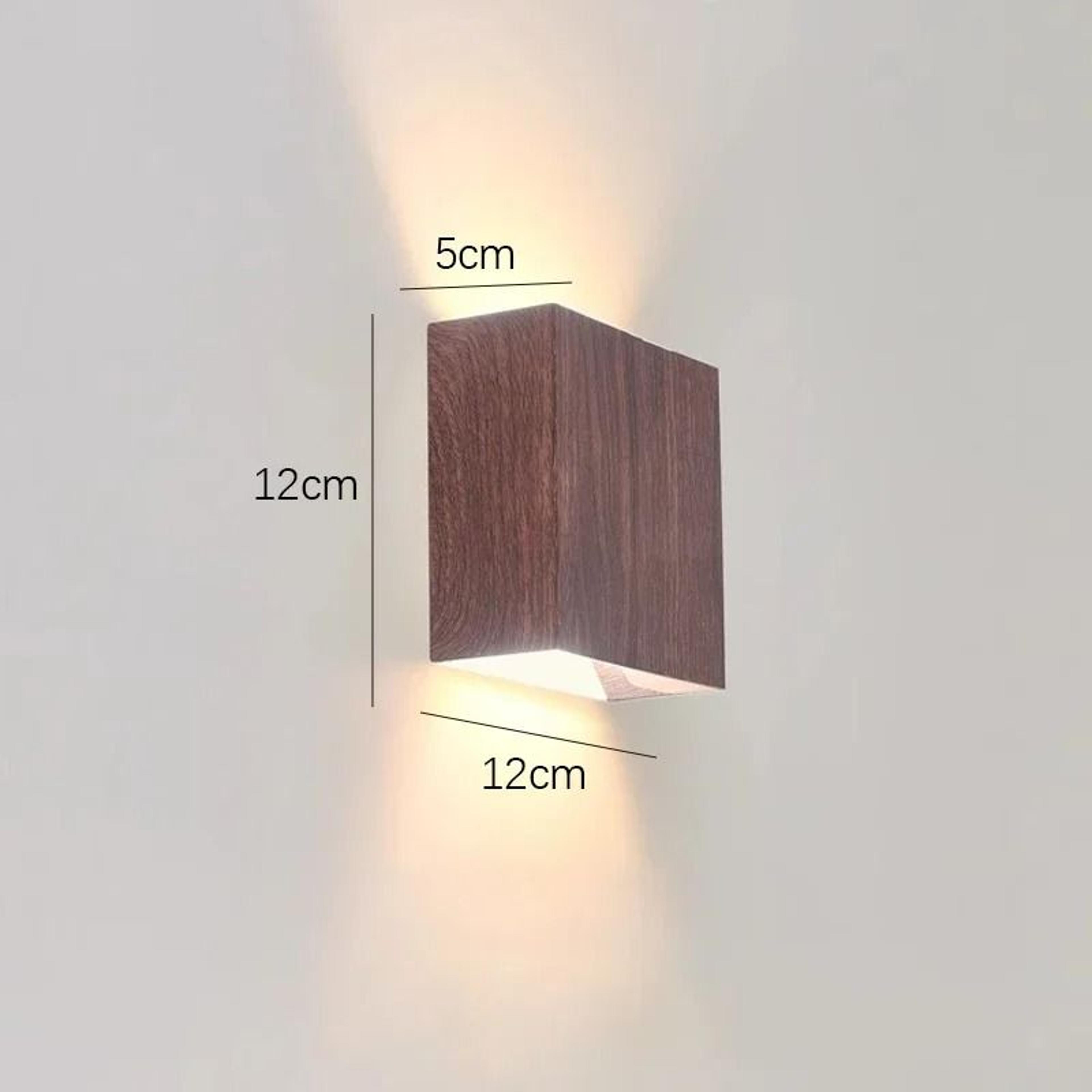 Creative Wood LED Up And Down Wall Lamp For Artistic Entrances Stairs And Balconies 7