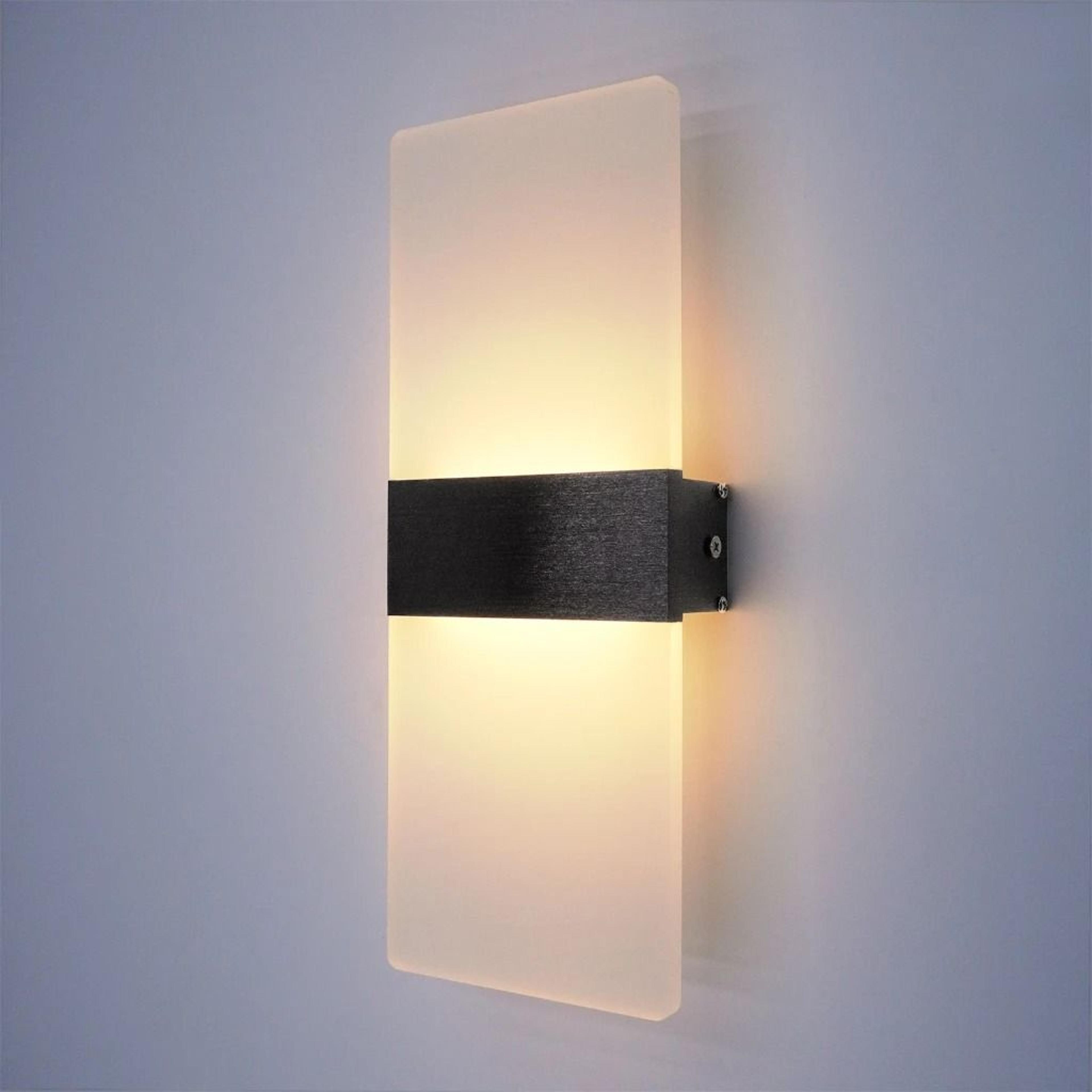 Modern Acrylic LED Up Down Wall Sconce Light For Bedroom Hallway And Staircase 7