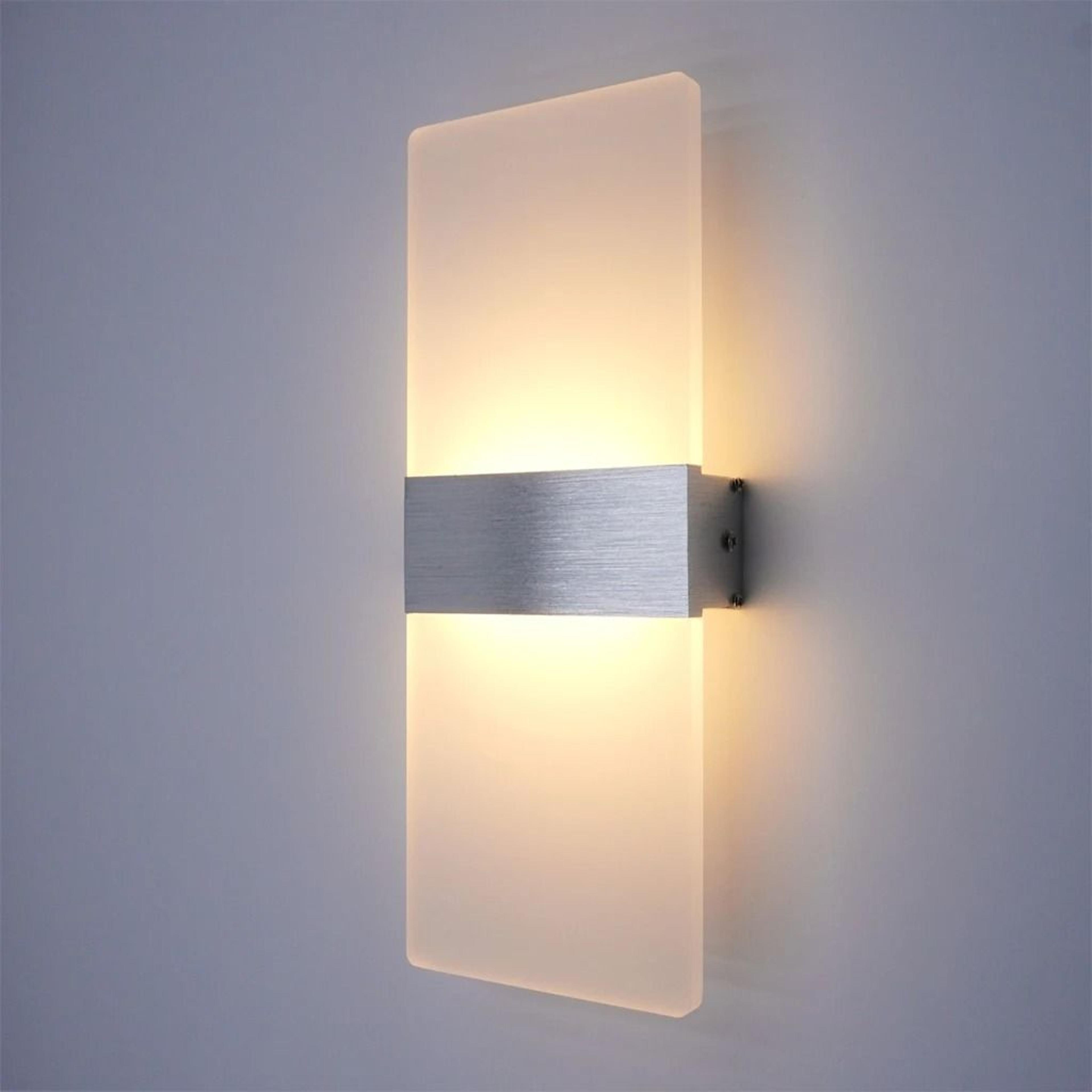 Modern Acrylic LED Up Down Wall Sconce Light For Bedroom Hallway And Staircase 8