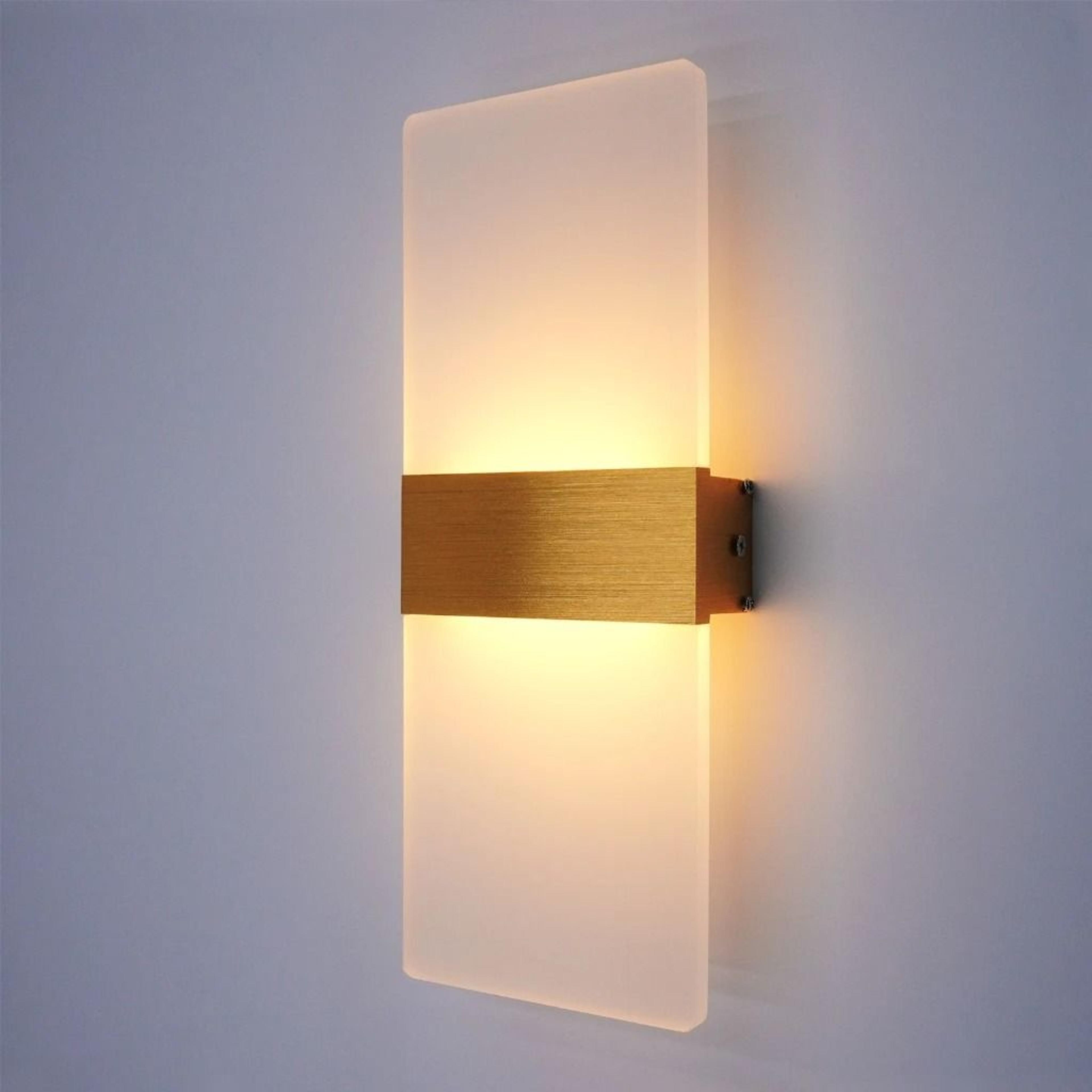 Modern Acrylic LED Up Down Wall Sconce Light For Bedroom Hallway And Staircase 6
