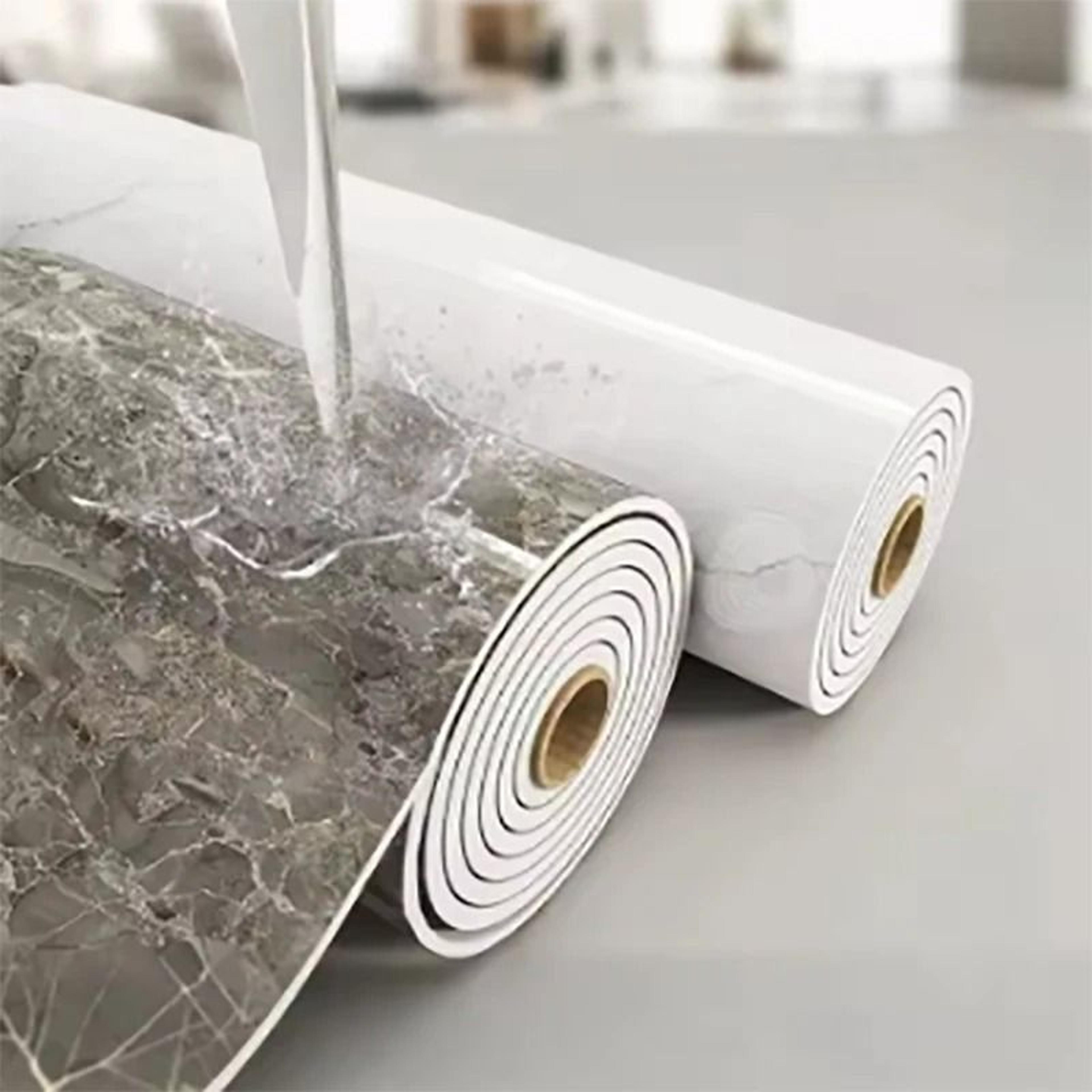 cushioned mineral stone surface film waterproof and stain resistant self adhesive decorative foam wall covering
