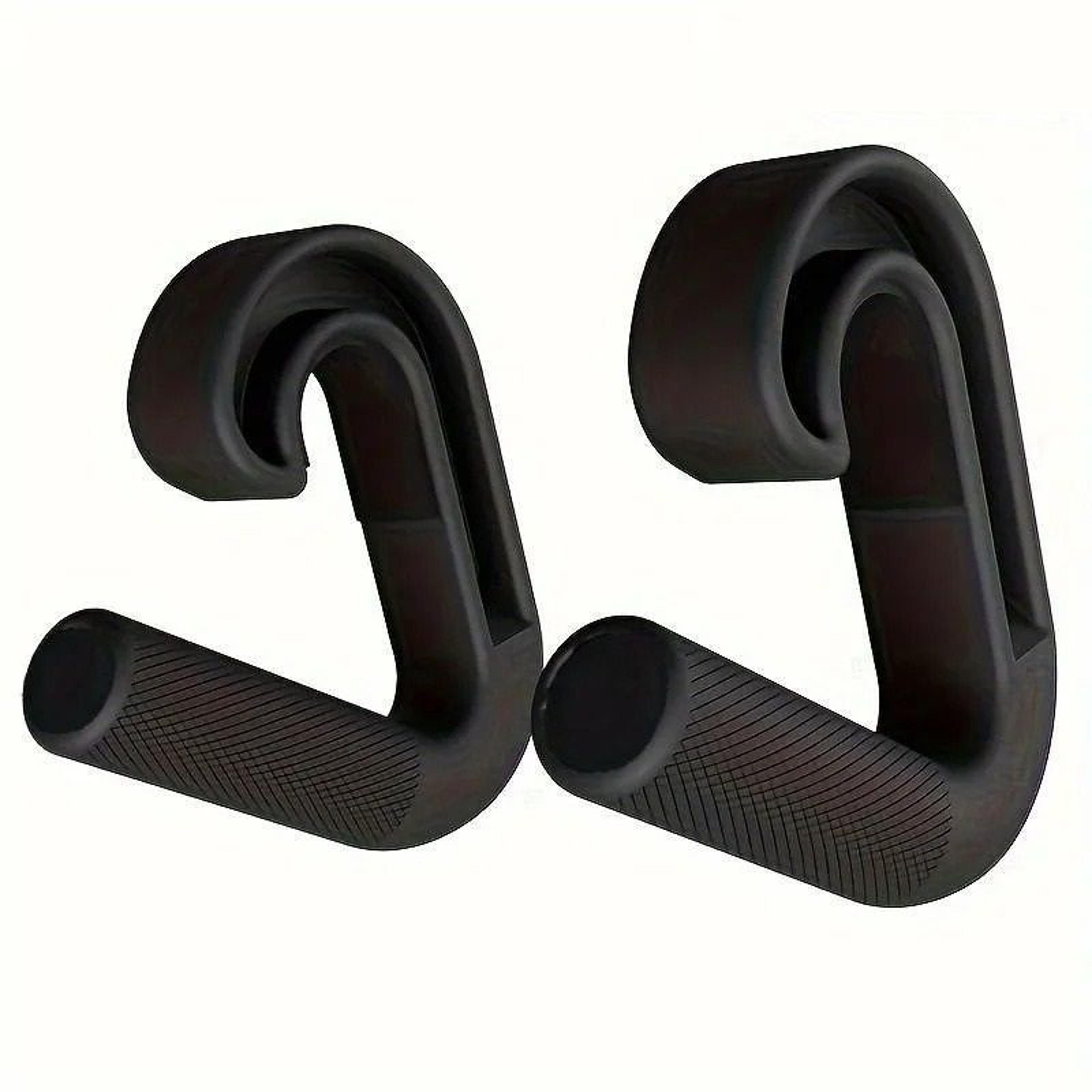 2 piece 90 degree hook shaped fitness handles multi functional pull up cable grips