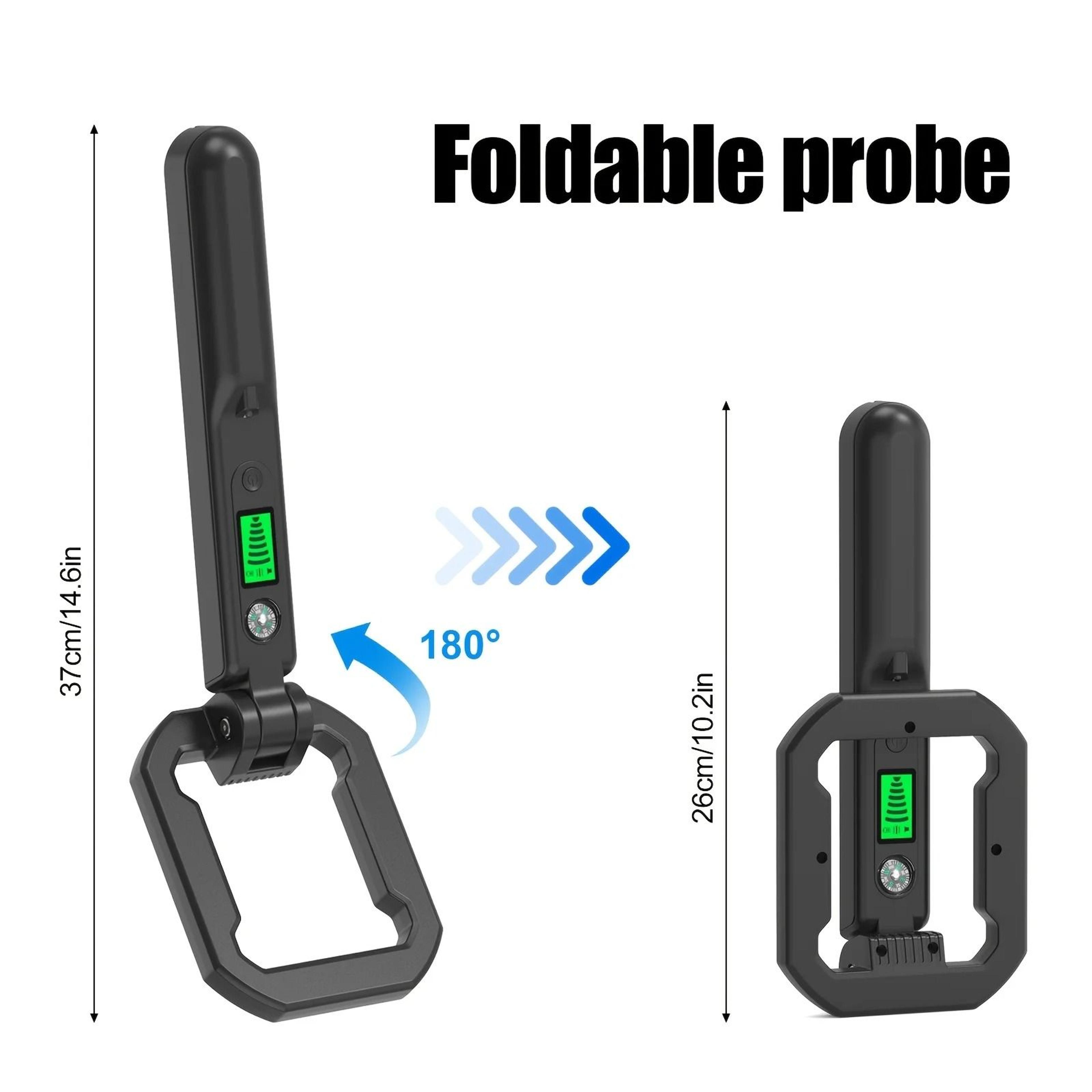 Handheld Metal Detector Pinpointer With LCD Display Sound Vibration 360 Degree Detection 2