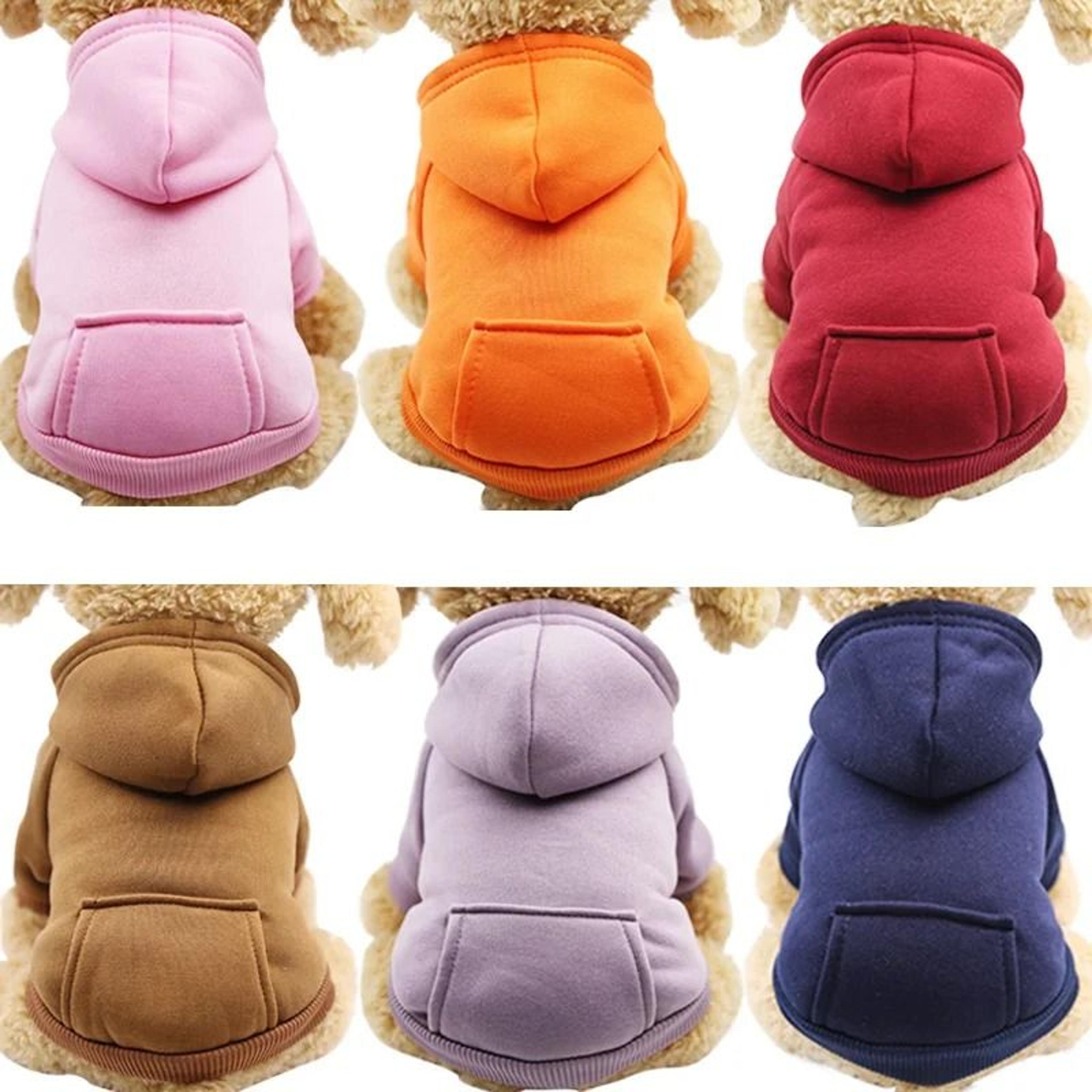 warm winter dog hoodie fleece pet clothes coat sweater for small medium large dogs