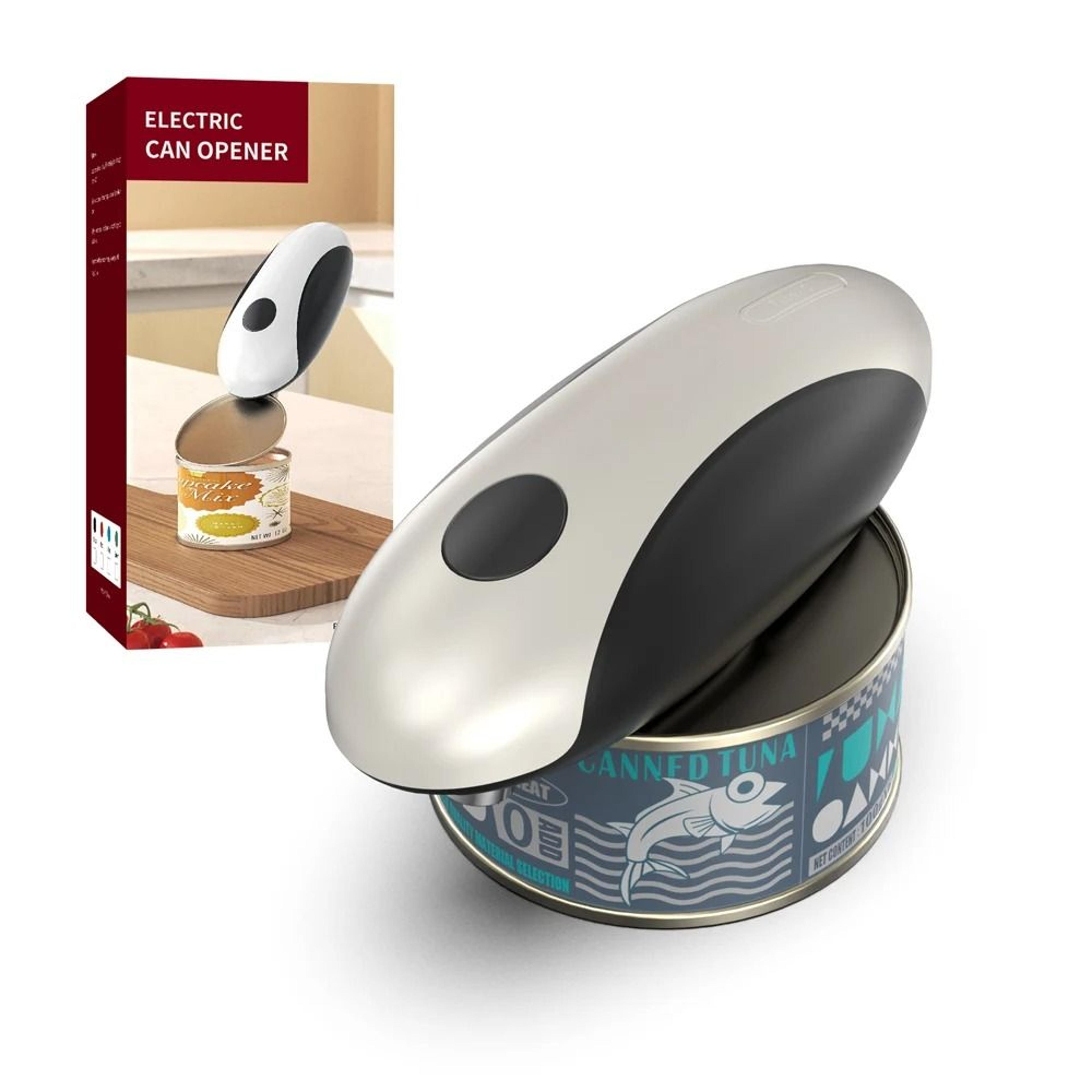 automatic electric can opener one touch hands free kitchen tool for jars and bottles