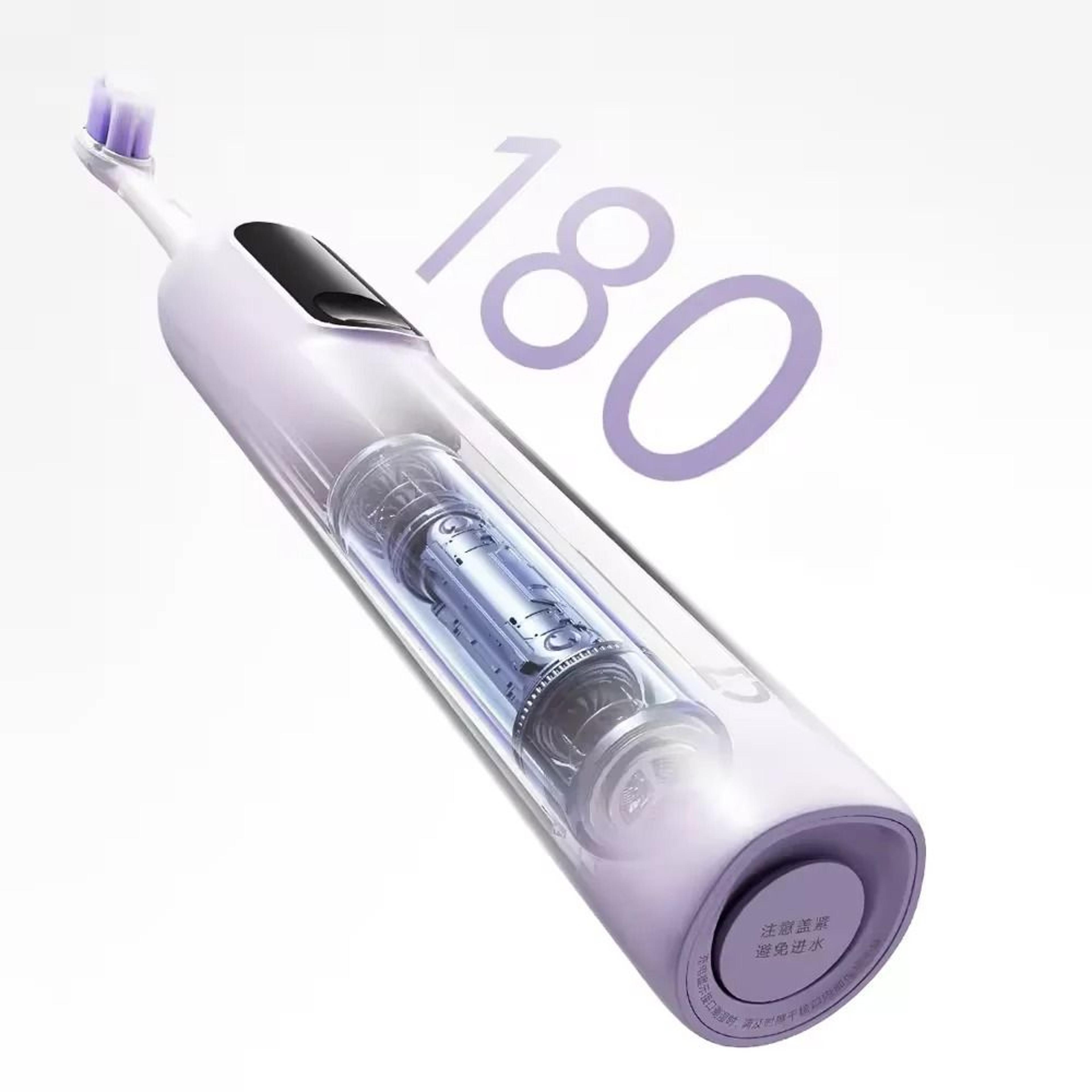 oscillating smart electric toothbrush with intelligent pressure sensor and ipx8 waterproof rating
