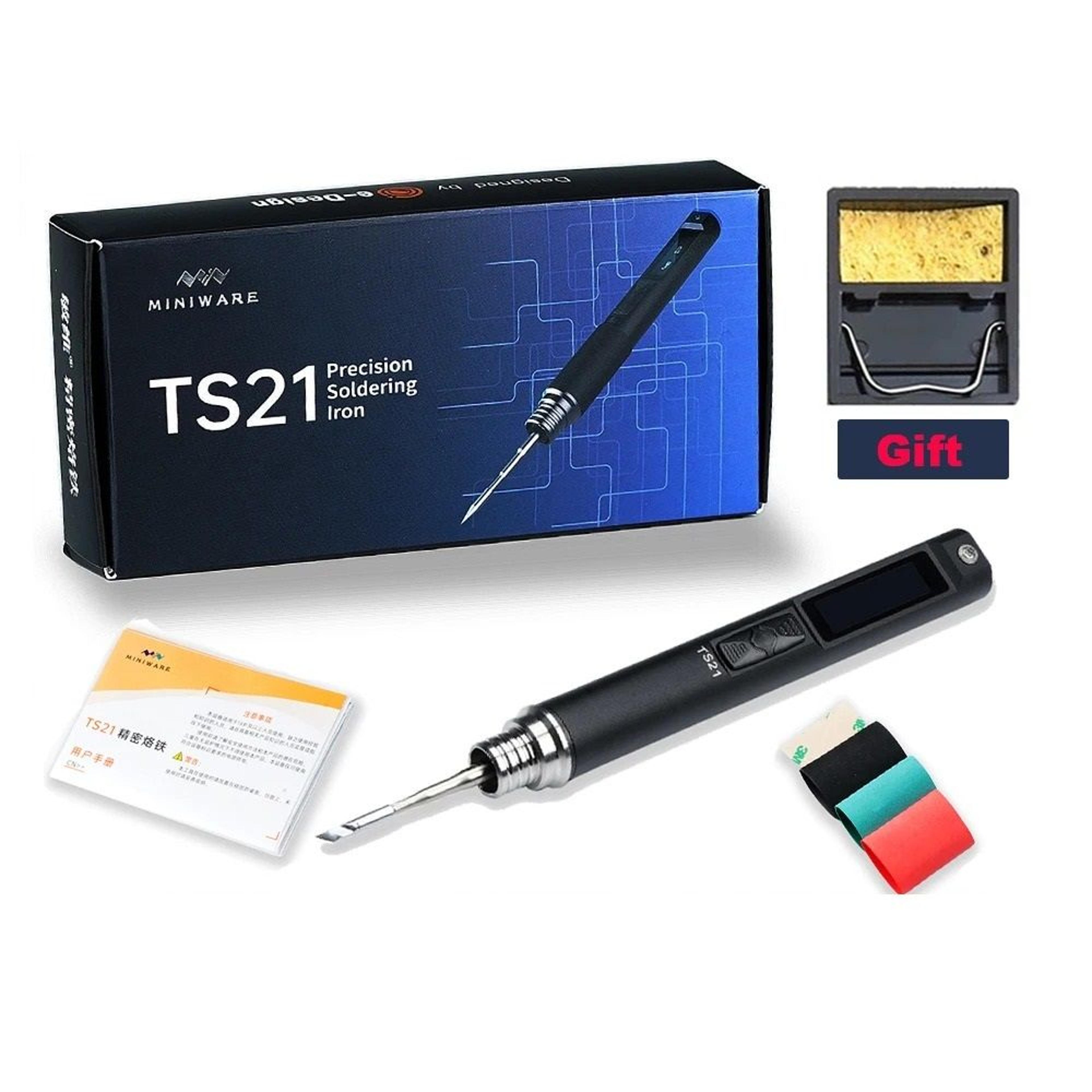 compact smart digital soldering pen with 100w max heating power