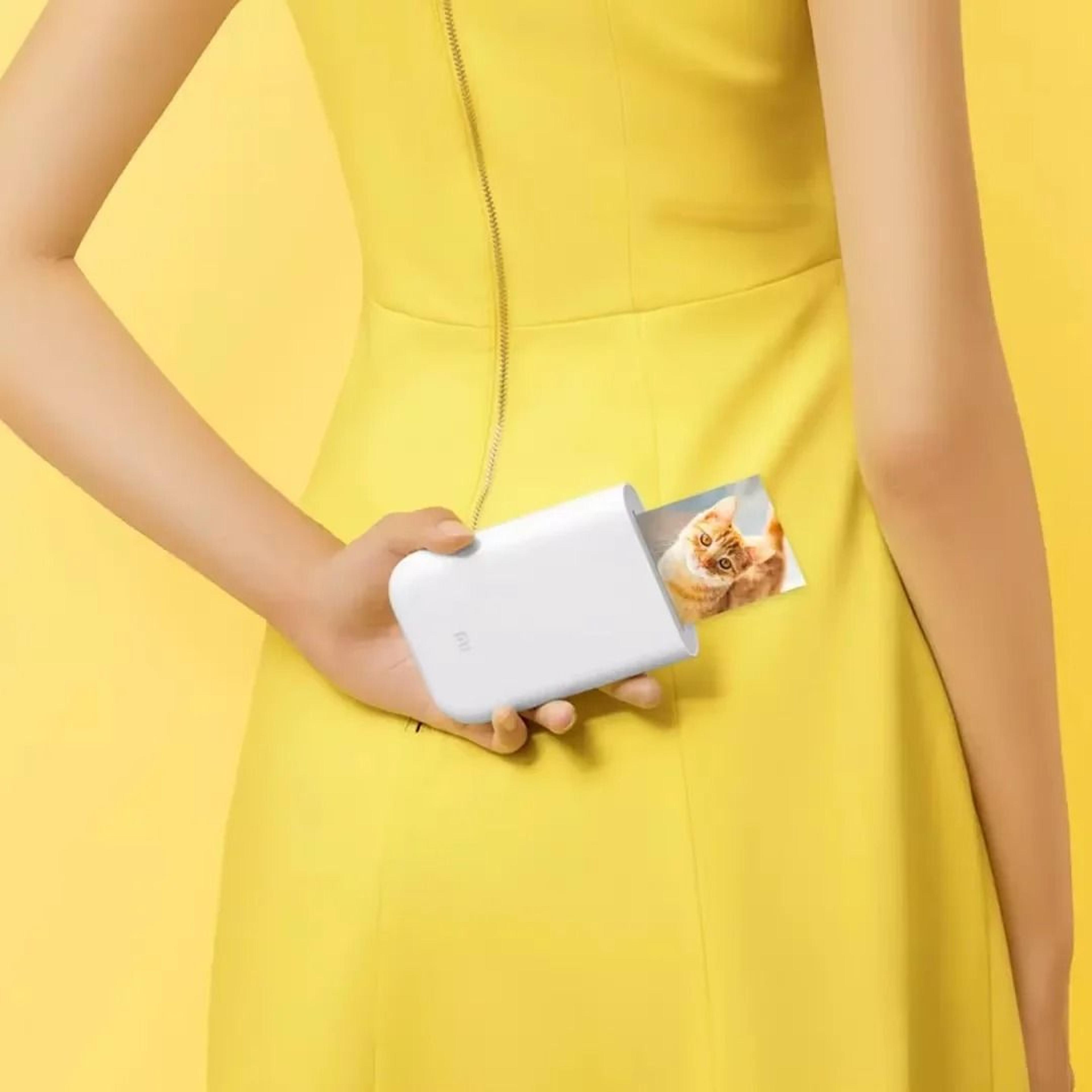 portable ar mini pocket photo printer with inkless printing and smart app connectivity