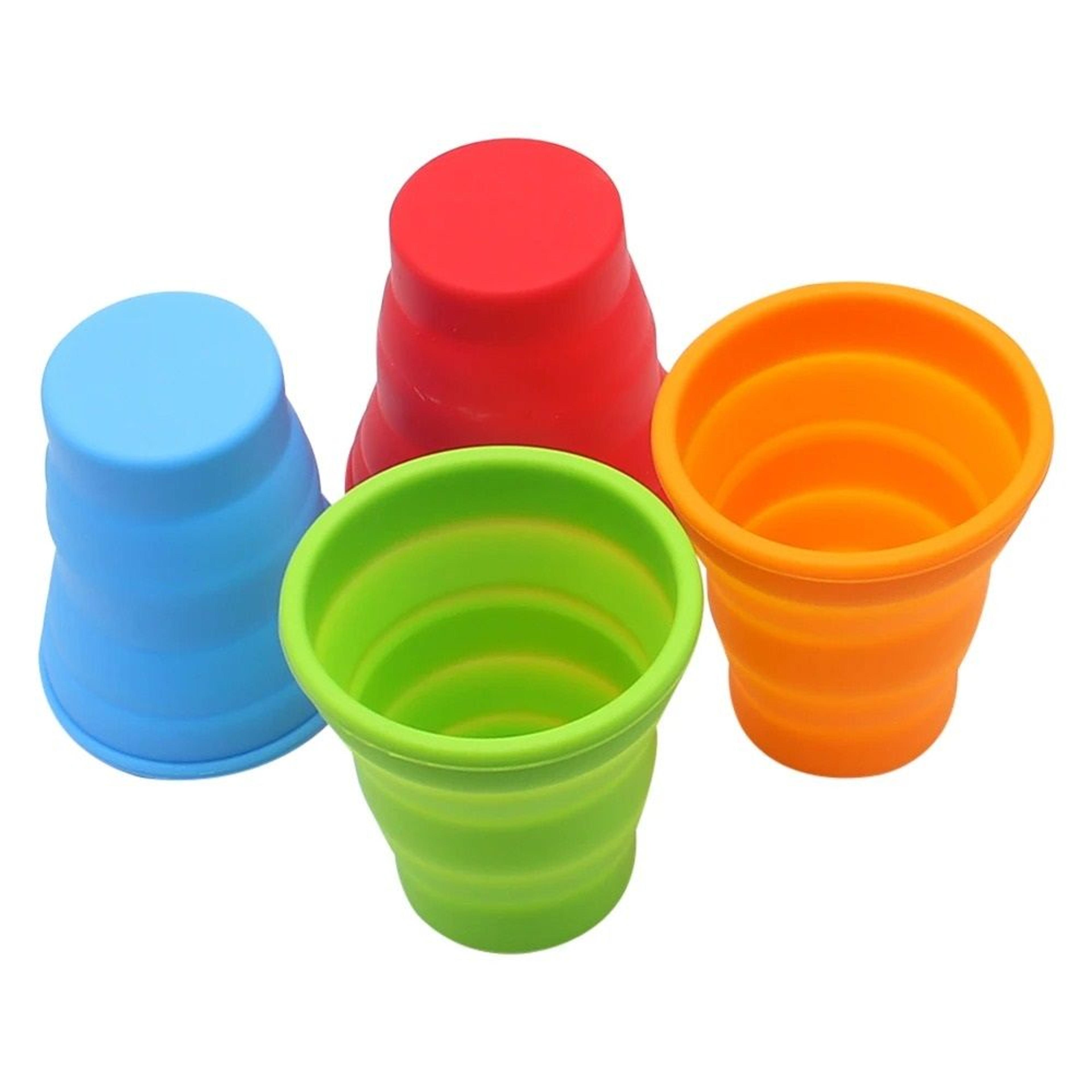 collapsible silicone travel mug heat resistant foldable water cup