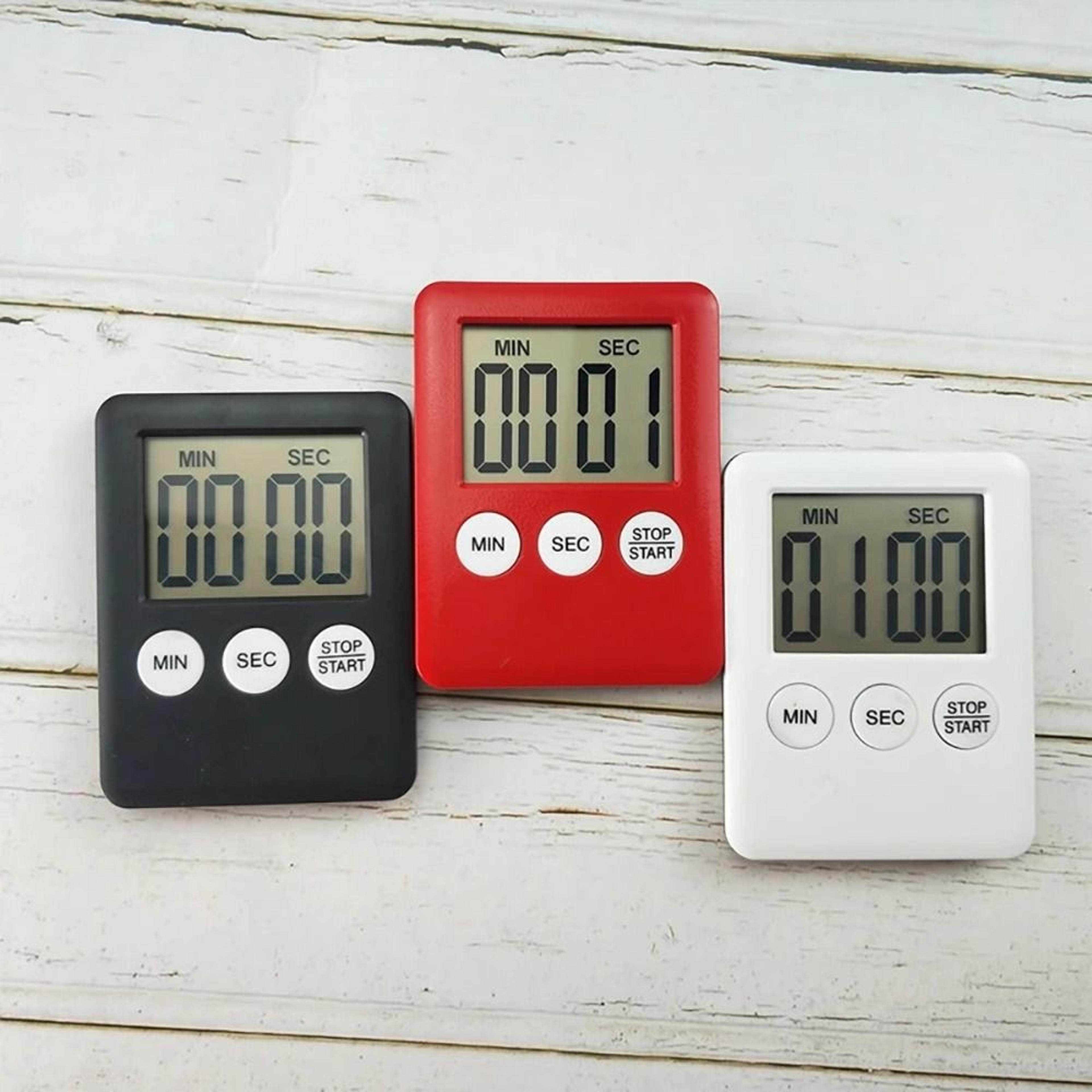 compact digital lcd kitchen timer and multi-function electronic stopwatch