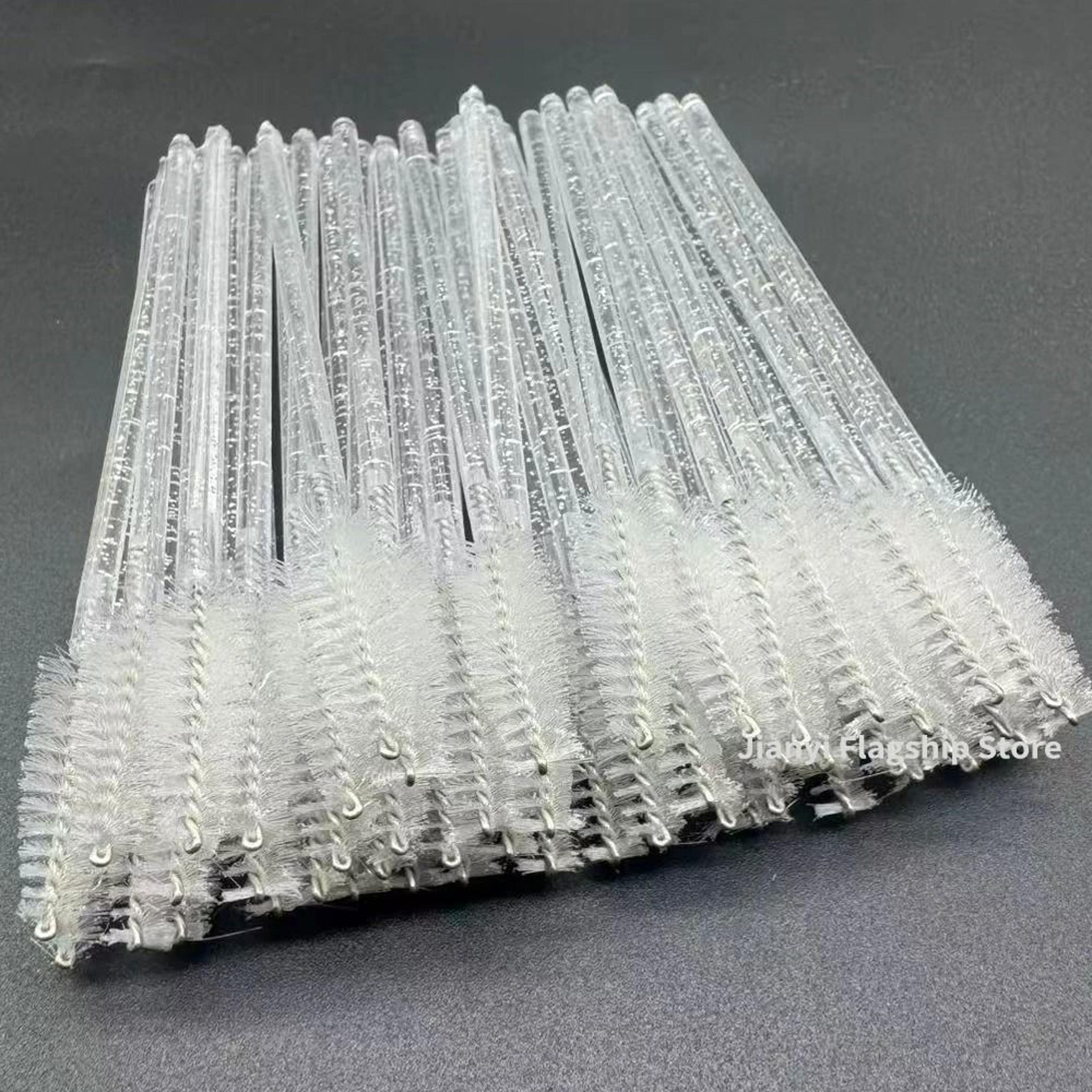 50 piece crystal glitter disposable eyelash brushes and mascara spoolie applicators