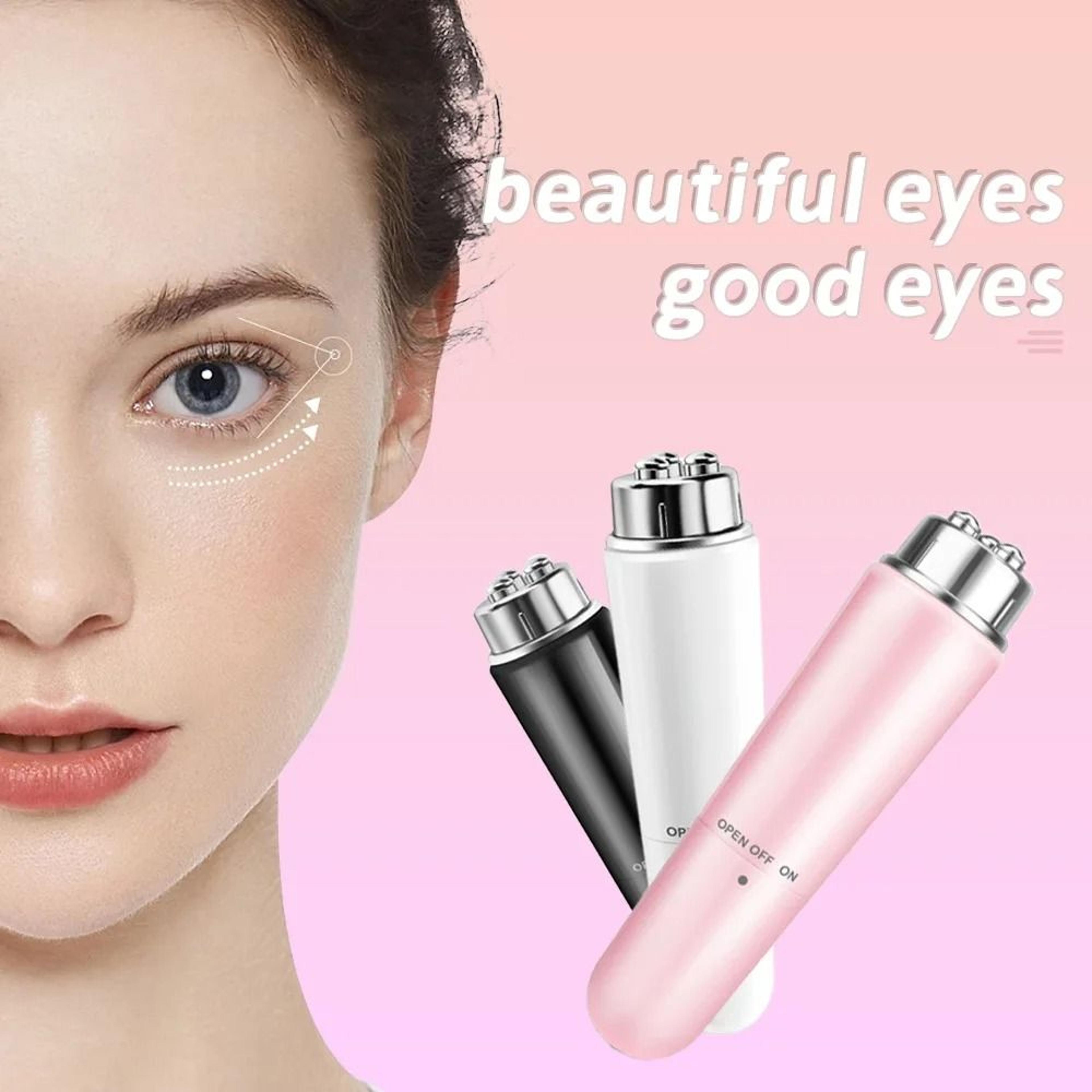 4-in-1 micro-vibration electric eye massager wand for dark circles and puffiness