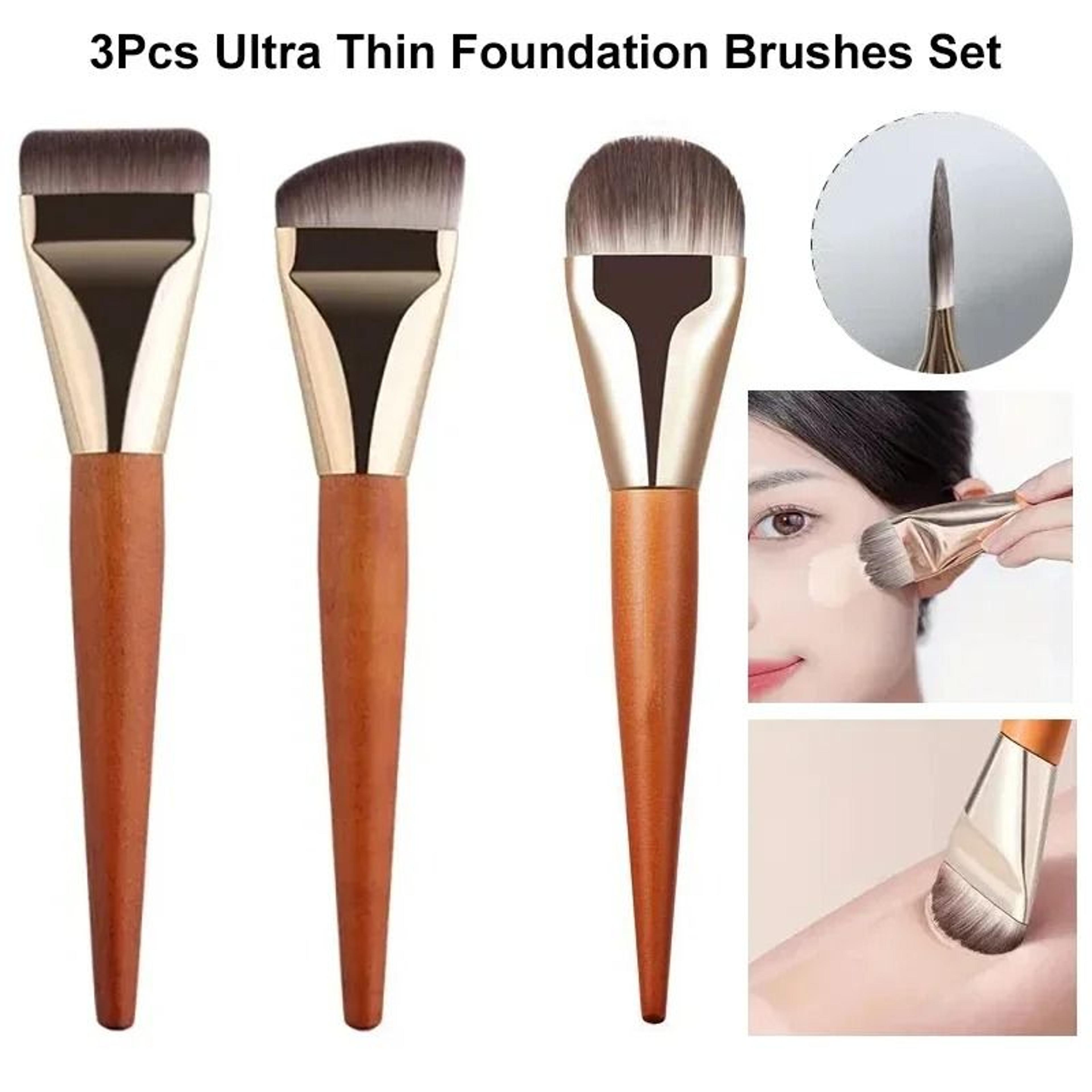ultra thin flat blade liquid foundation and concealer contour makeup brush