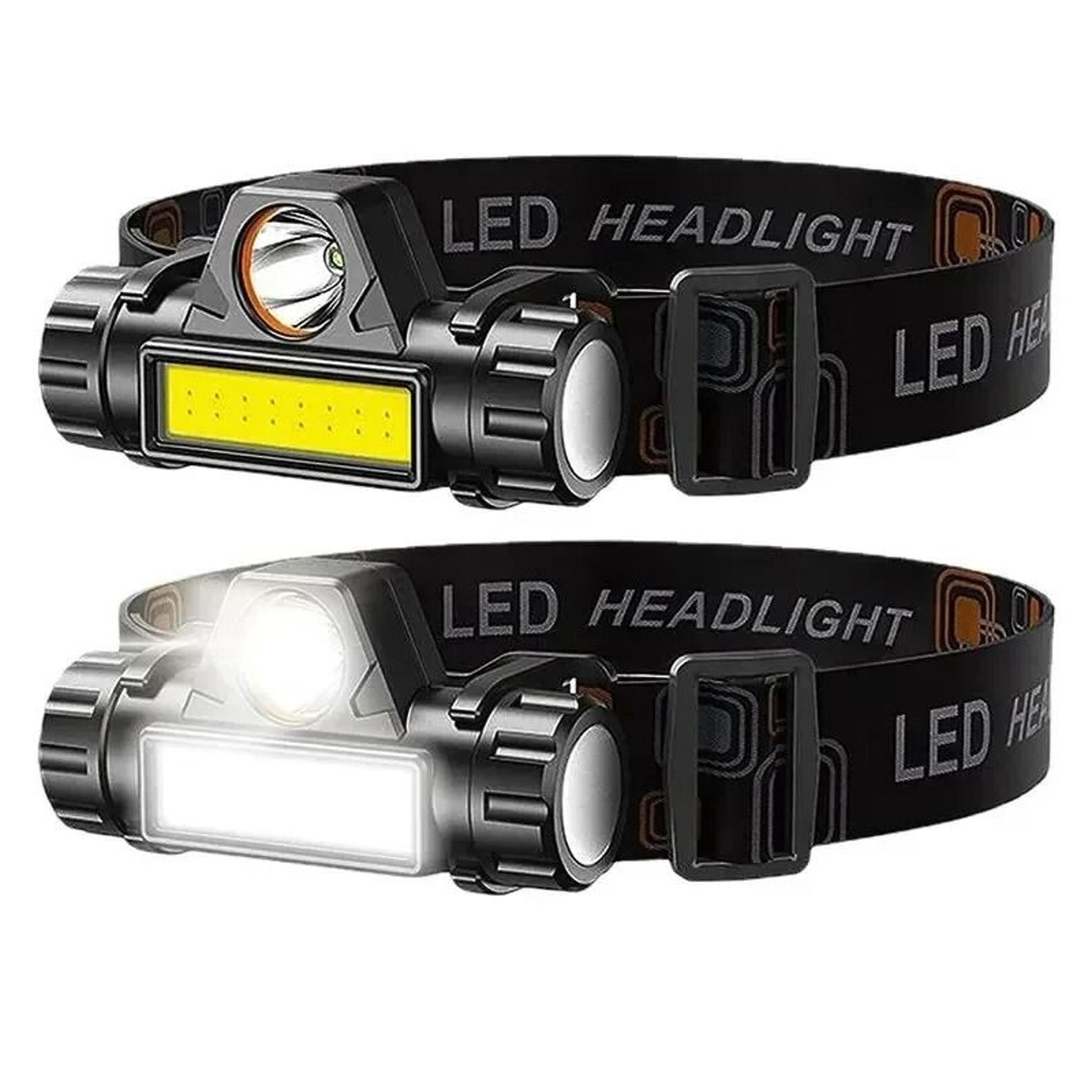 rechargeable cob led usb headlamp with strong magnetic base and waterproof powerful headlight