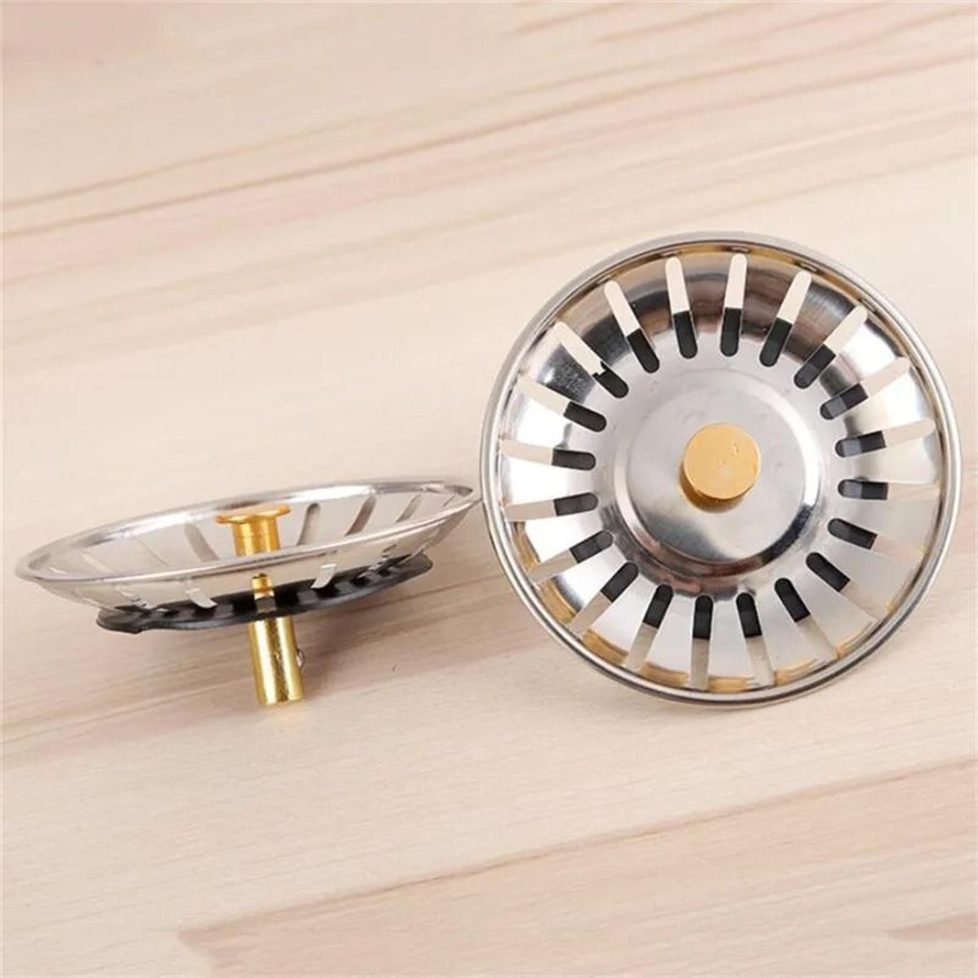 stainless steel sink strainer and floor drain basket – kitchen and bathroom slag food cleaner net filter