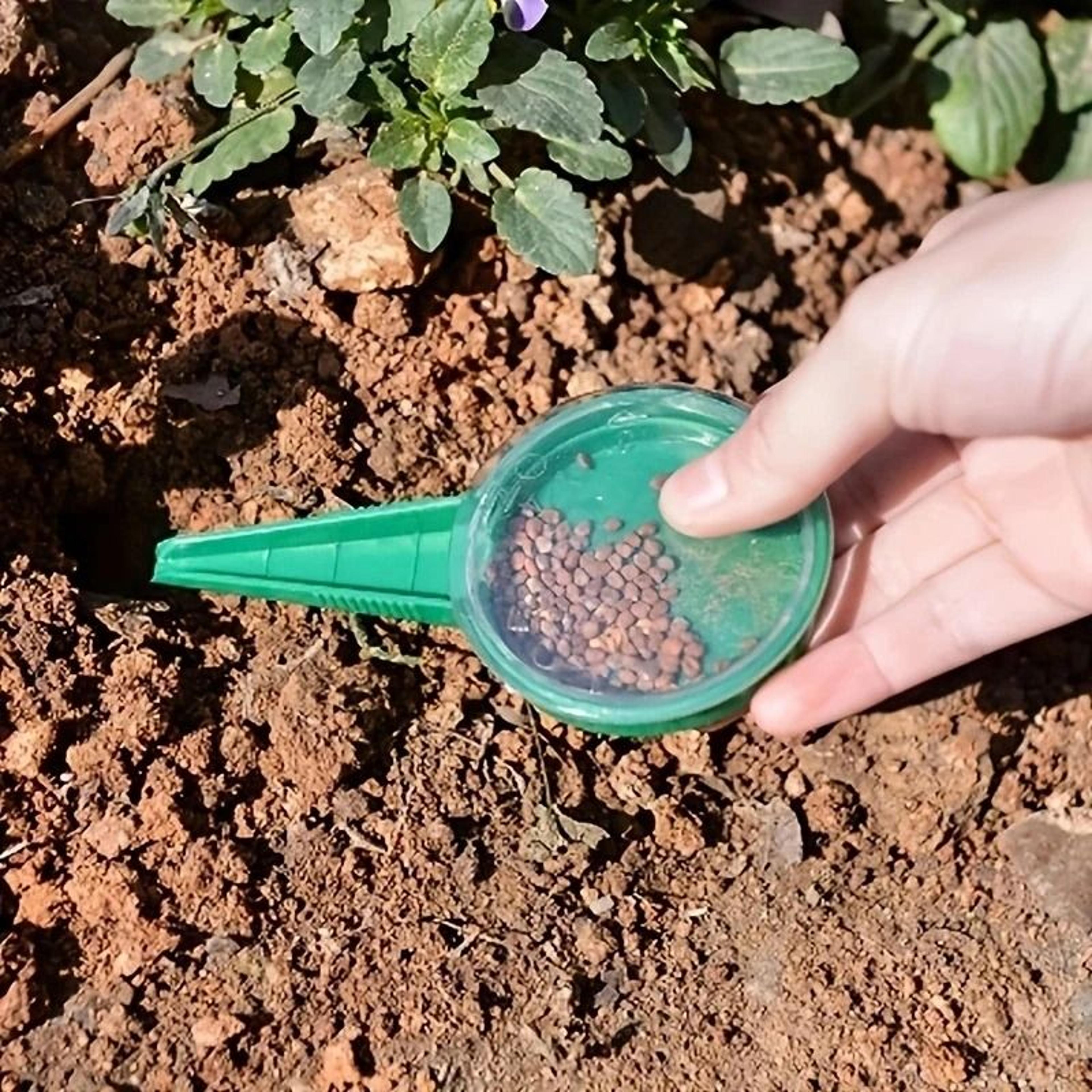 multifunction garden plant seed sower and adjustable seeding dispenser tool
