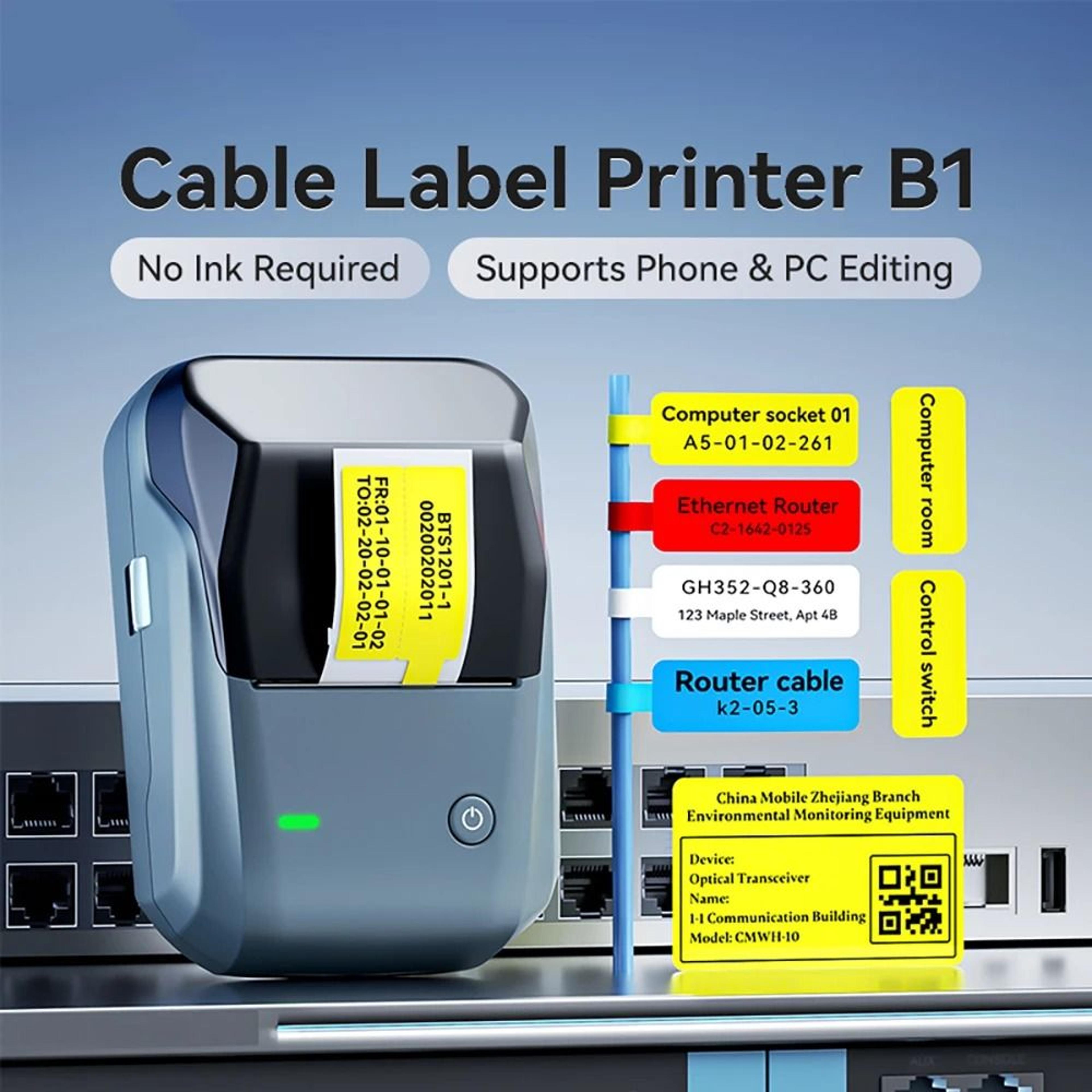 mini thermal printer portable wireless cable label machine