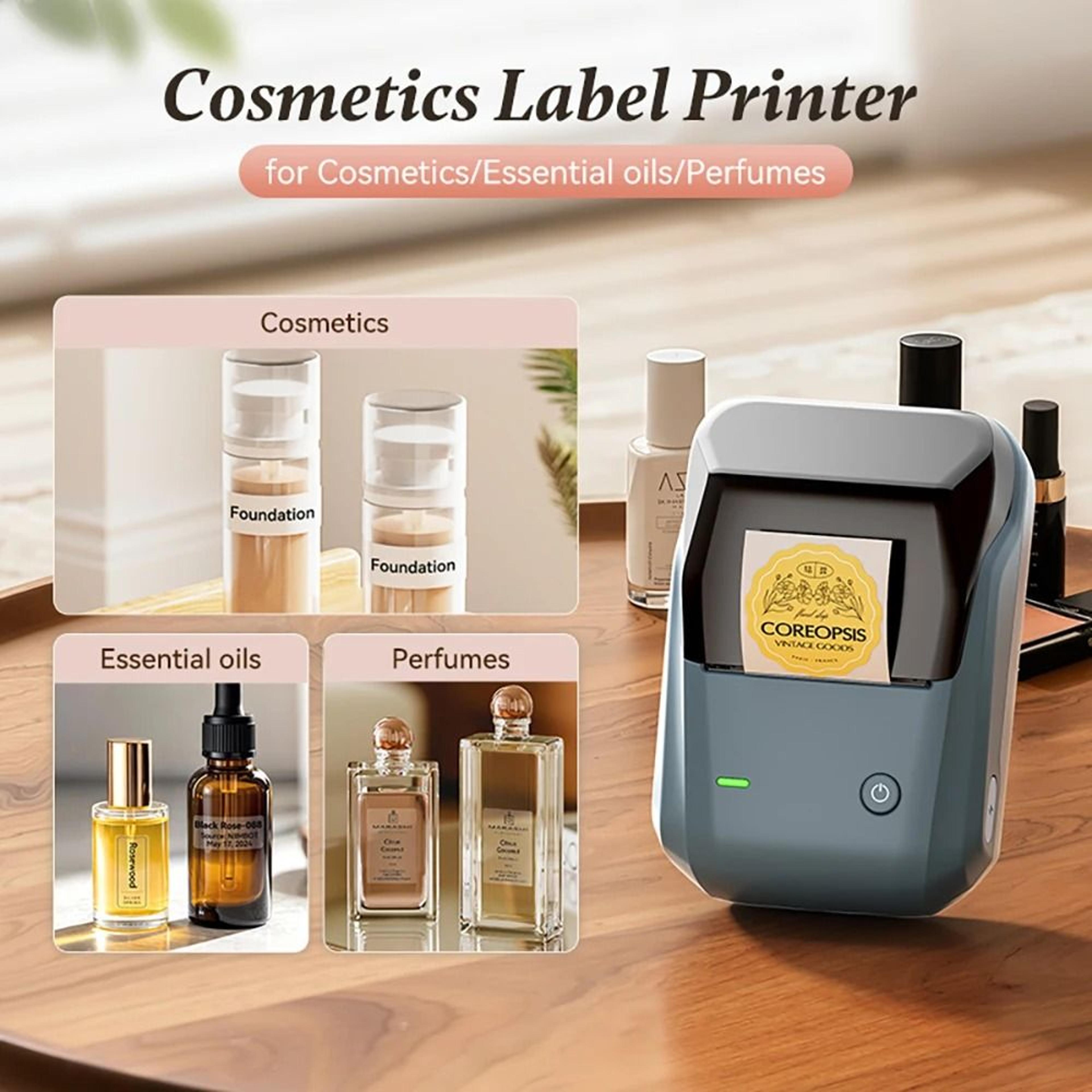 portable cosmetics thermal label printer wireless pocket label maker