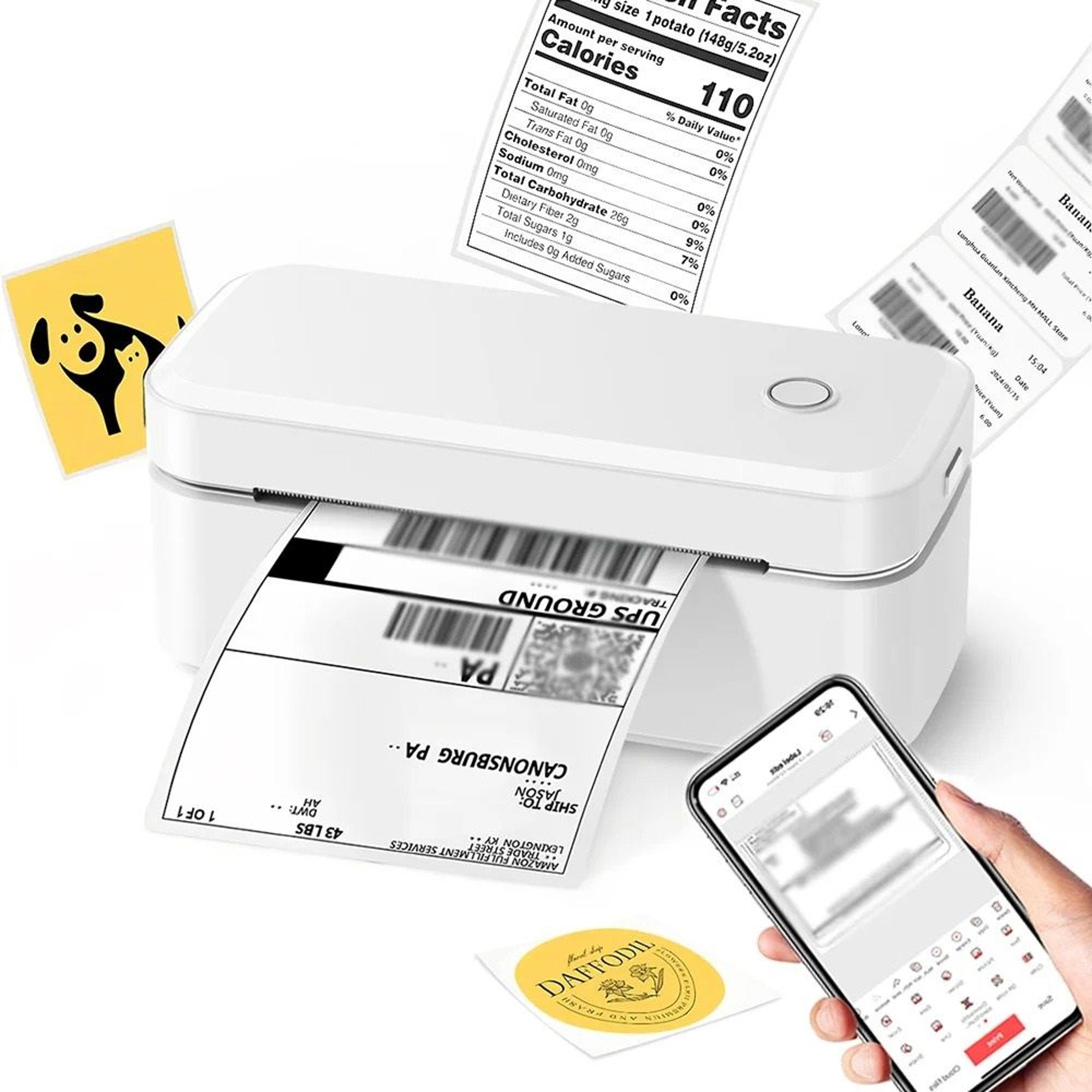 commercial wireless bluetooth thermal shipping label printer