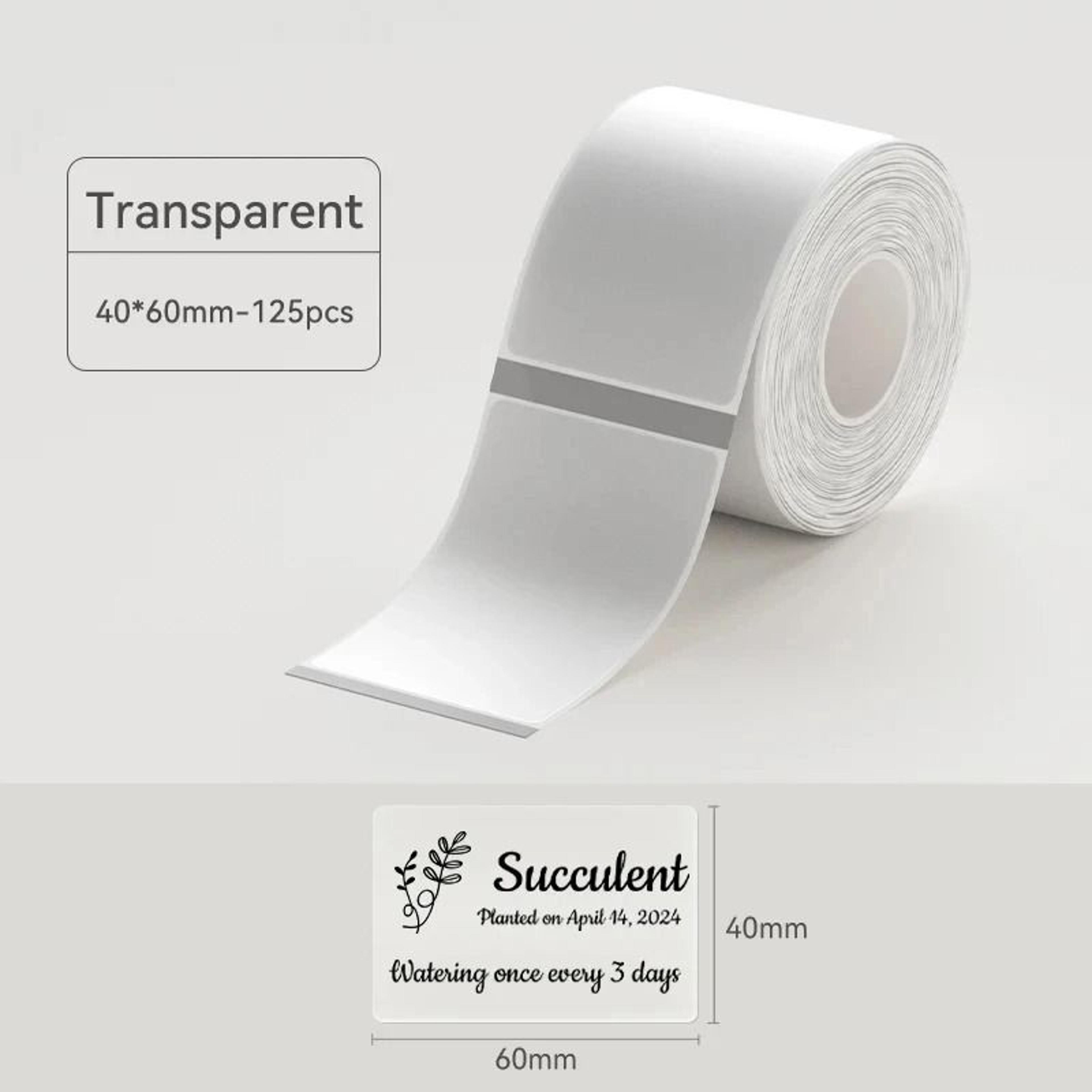Universal White Color Transparent Self Adhesive Thermal Label Paper Rolls 14