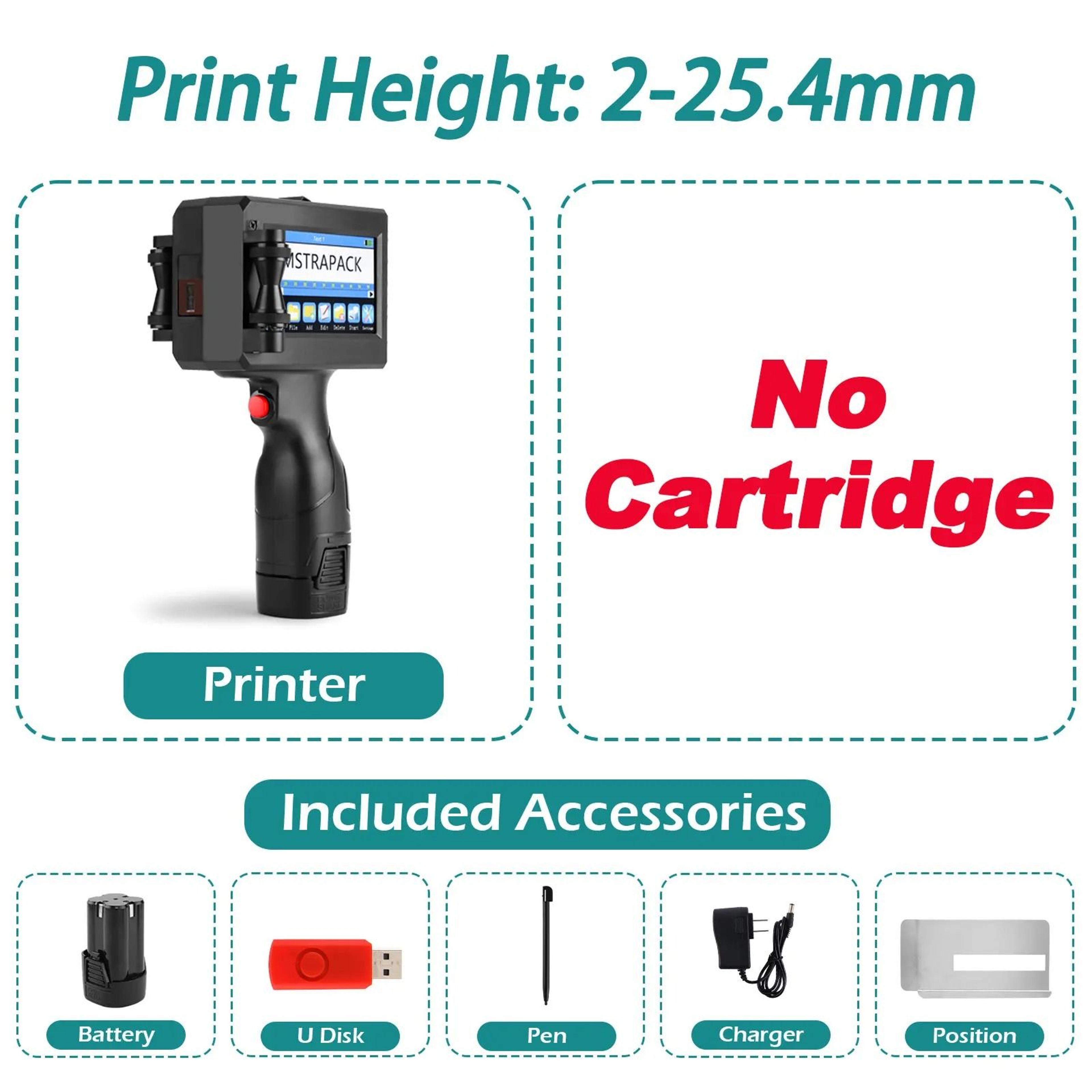Non Encrypted Handheld Inkjet Printer Gun Fast Drying Batch Coding Machine 11