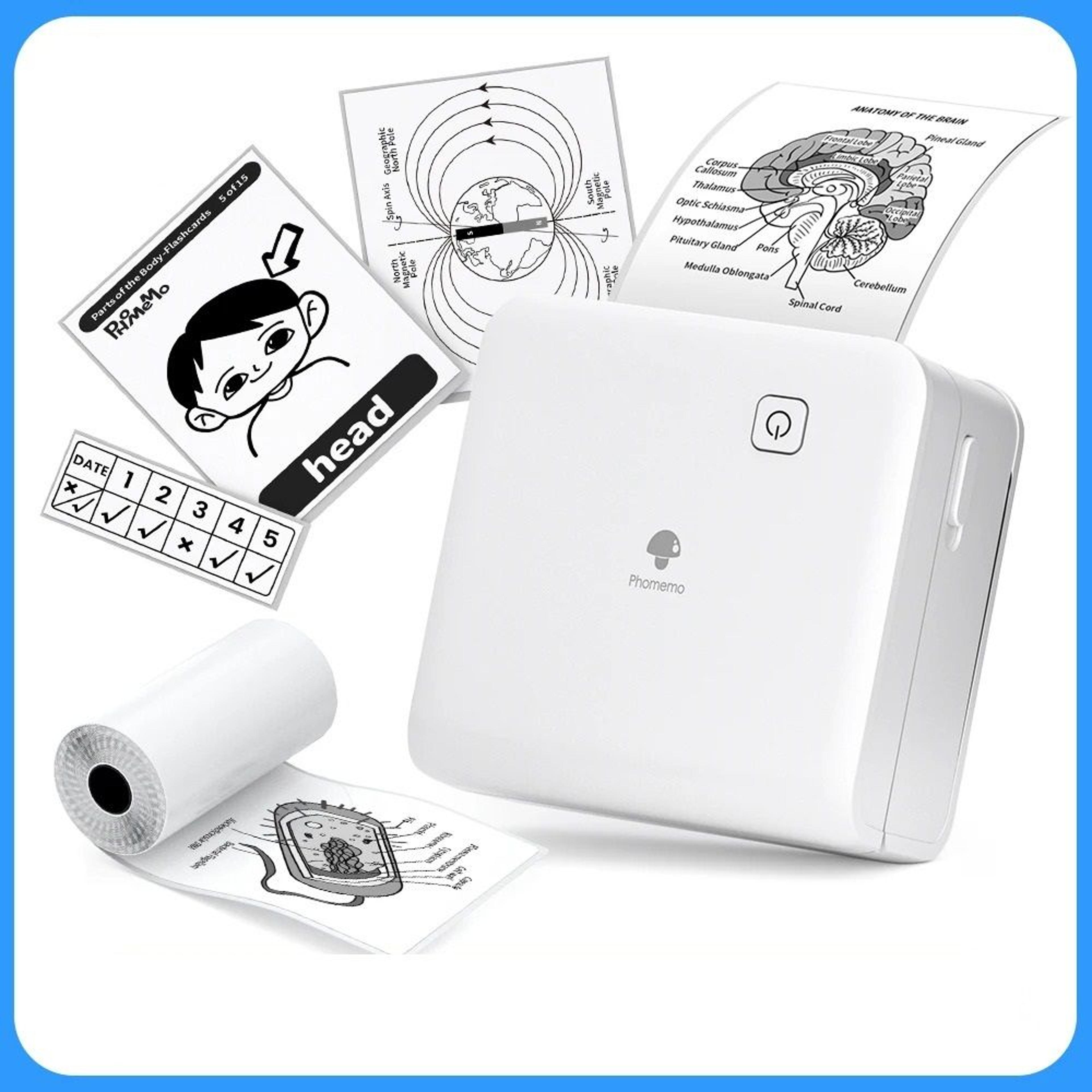 desktop 300 dpi wireless thermal pocket printer mobile note and photo maker
