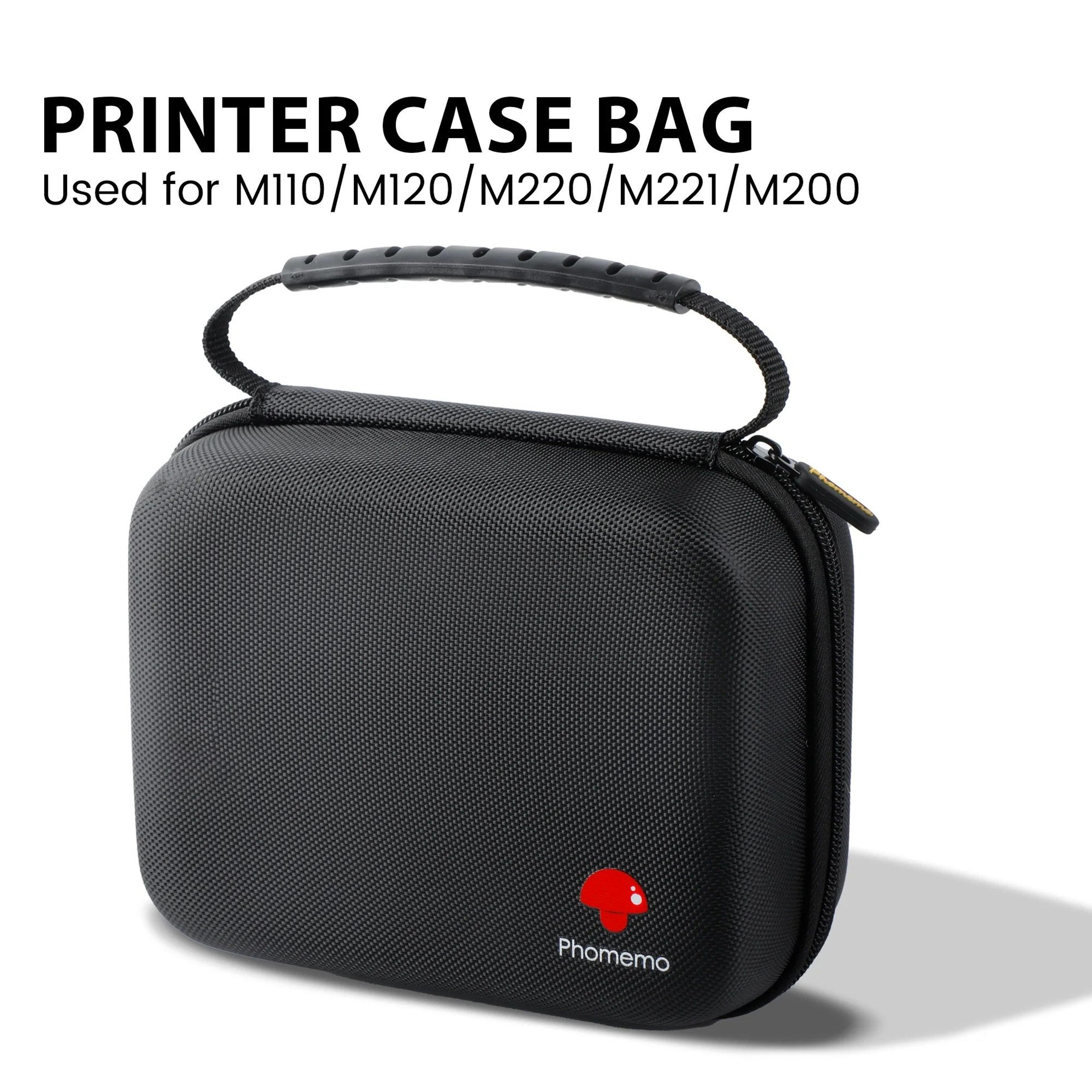 universal portable thermal label printer protective travel storage carrying case