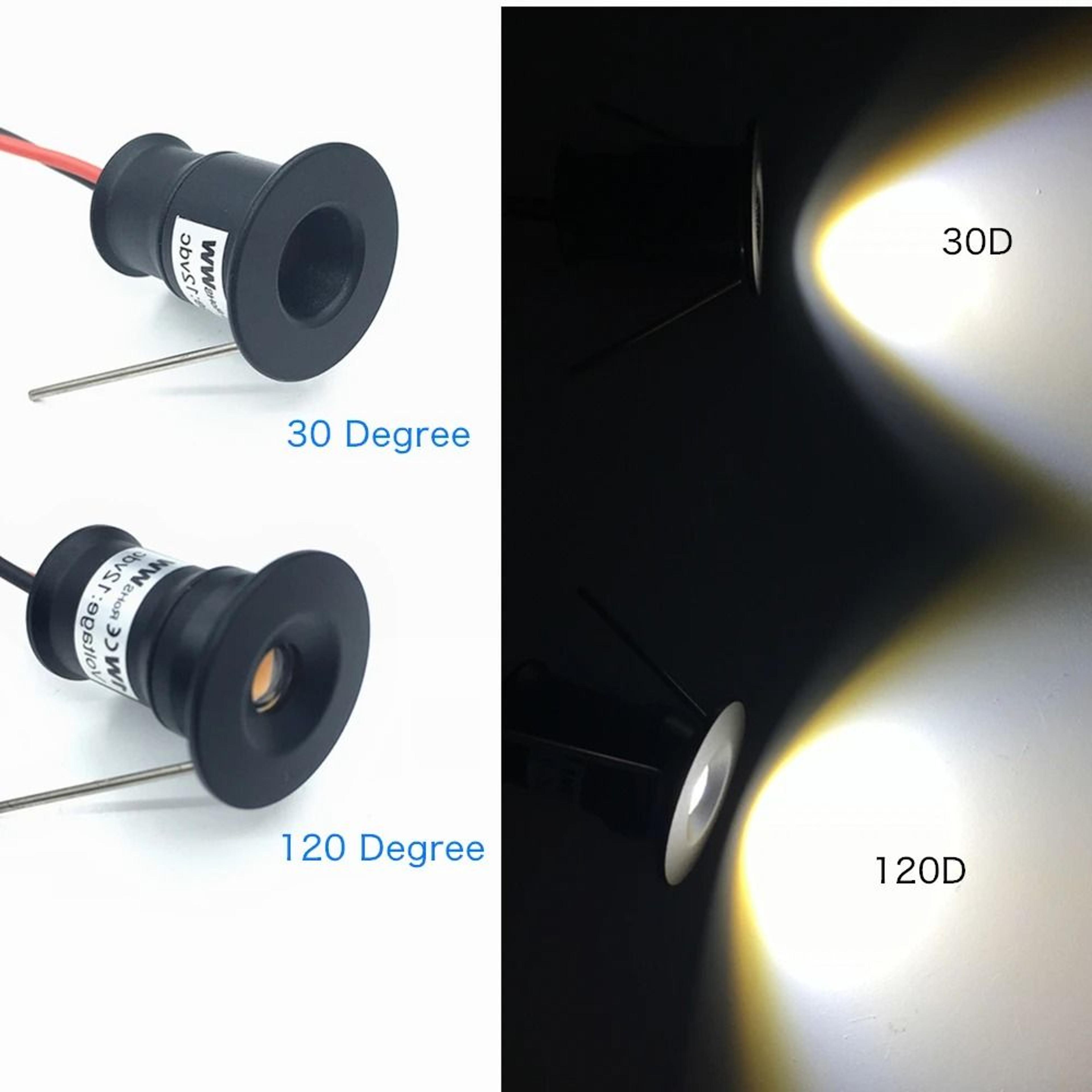 Desktop Mini LED Spotlight 1W Recessed Downlight 12V Dimmable Indoor Accent Lighting 4